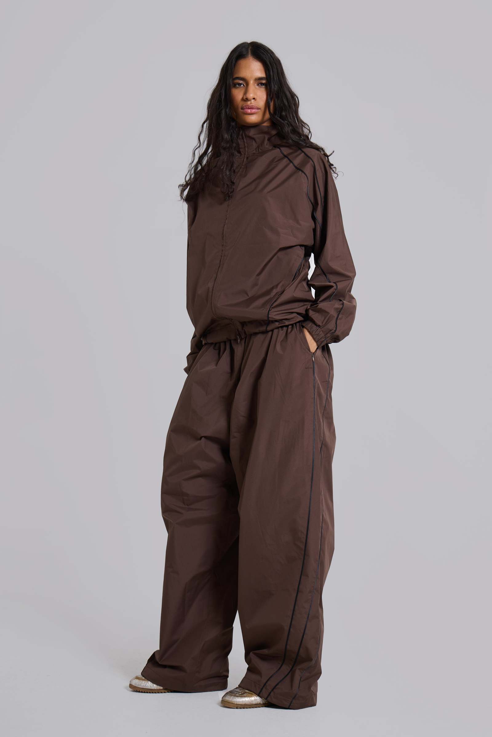 Brown Vapor Tracksuit Top