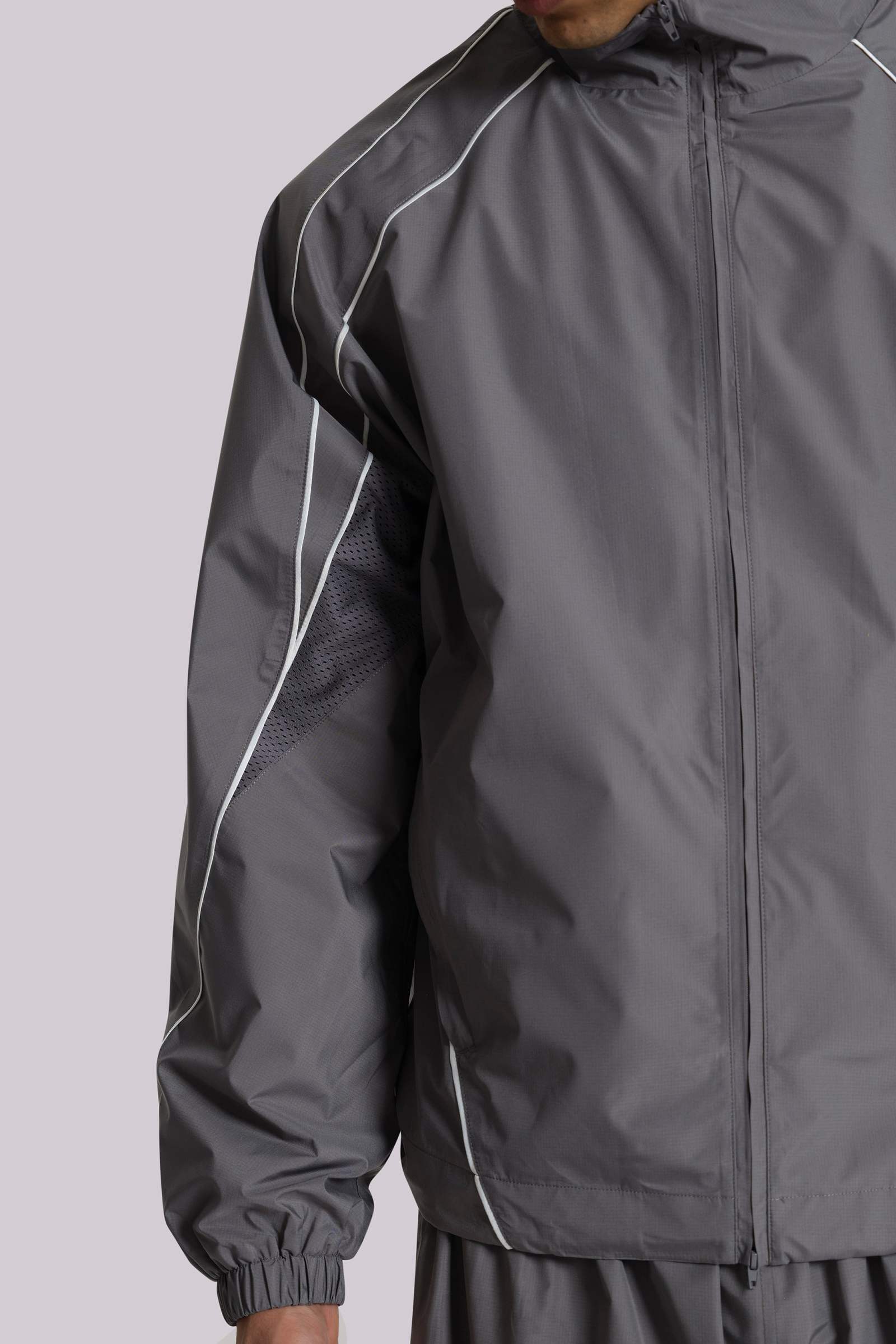 Grey Vapor Tracksuit Top