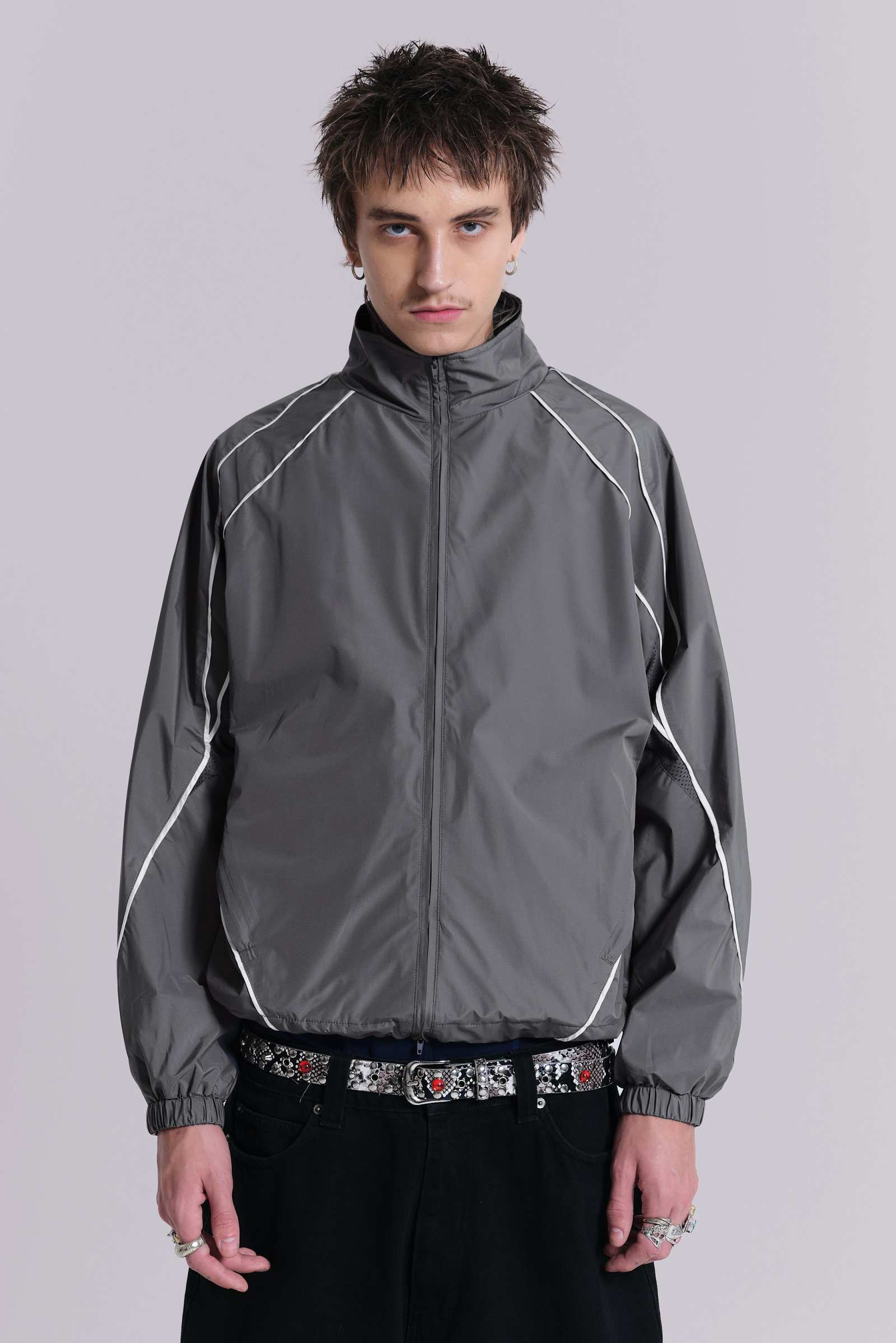 Grey Vapor Tracksuit Top