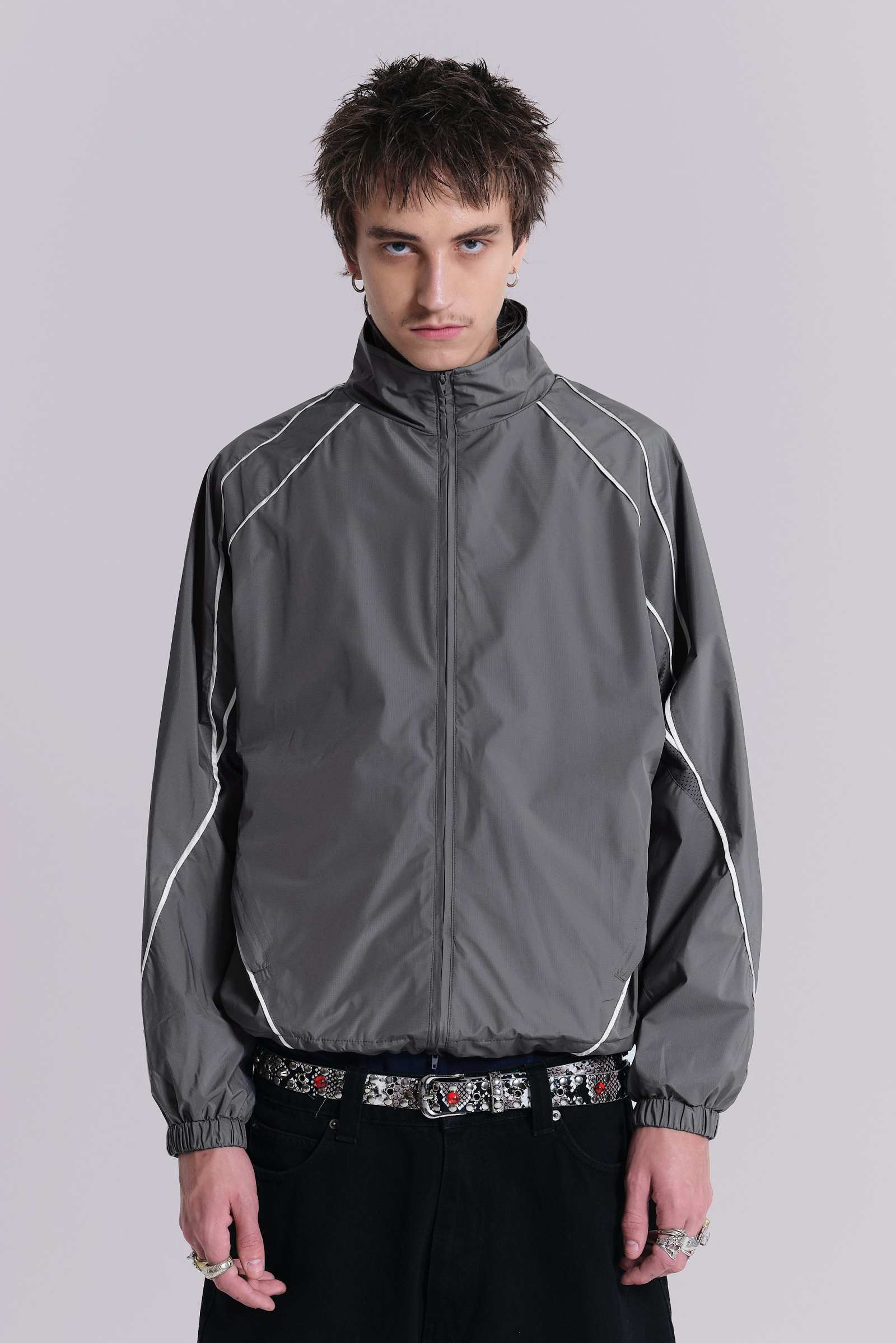 Grey Vapor Tracksuit Top