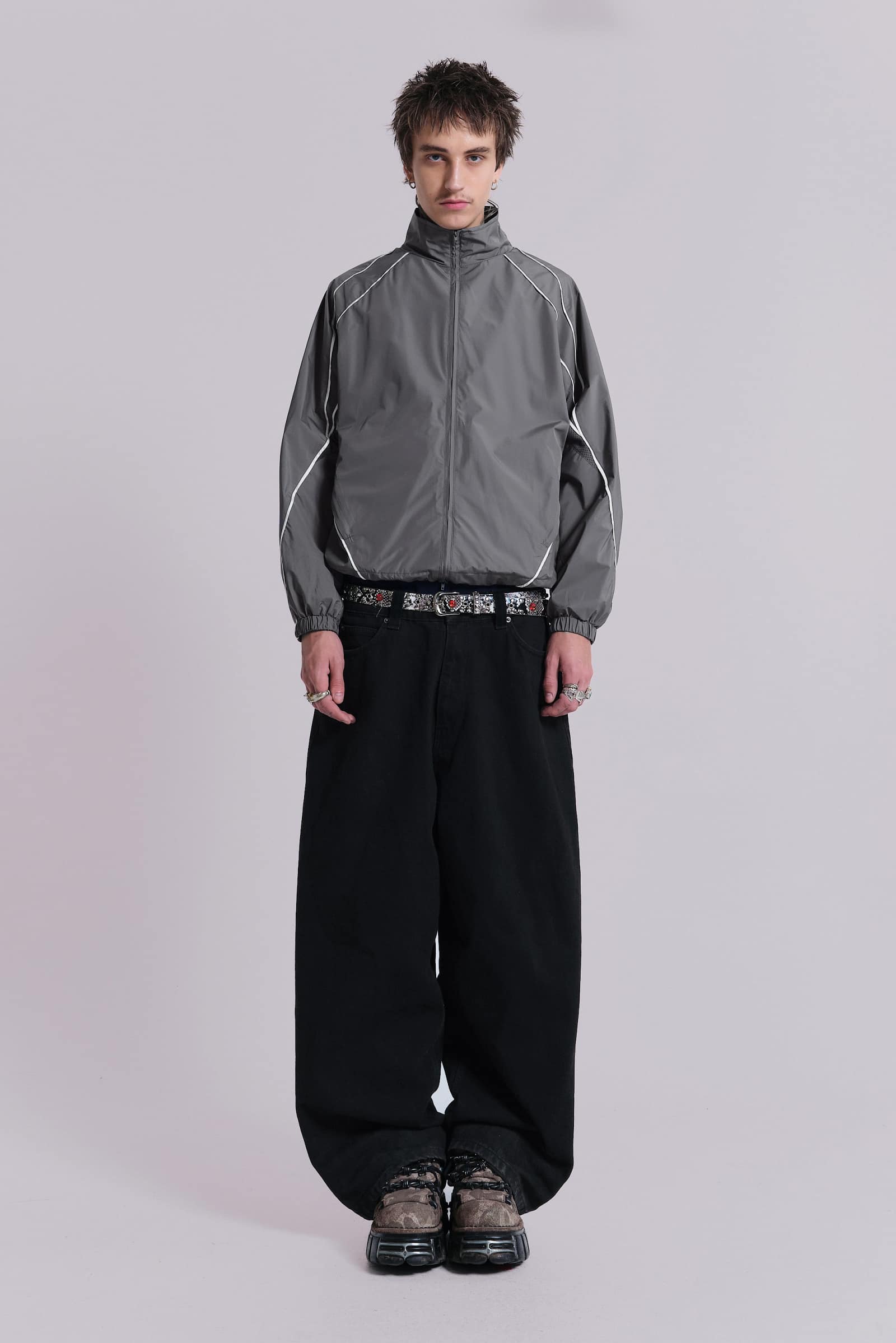 Grey Vapor Tracksuit Top