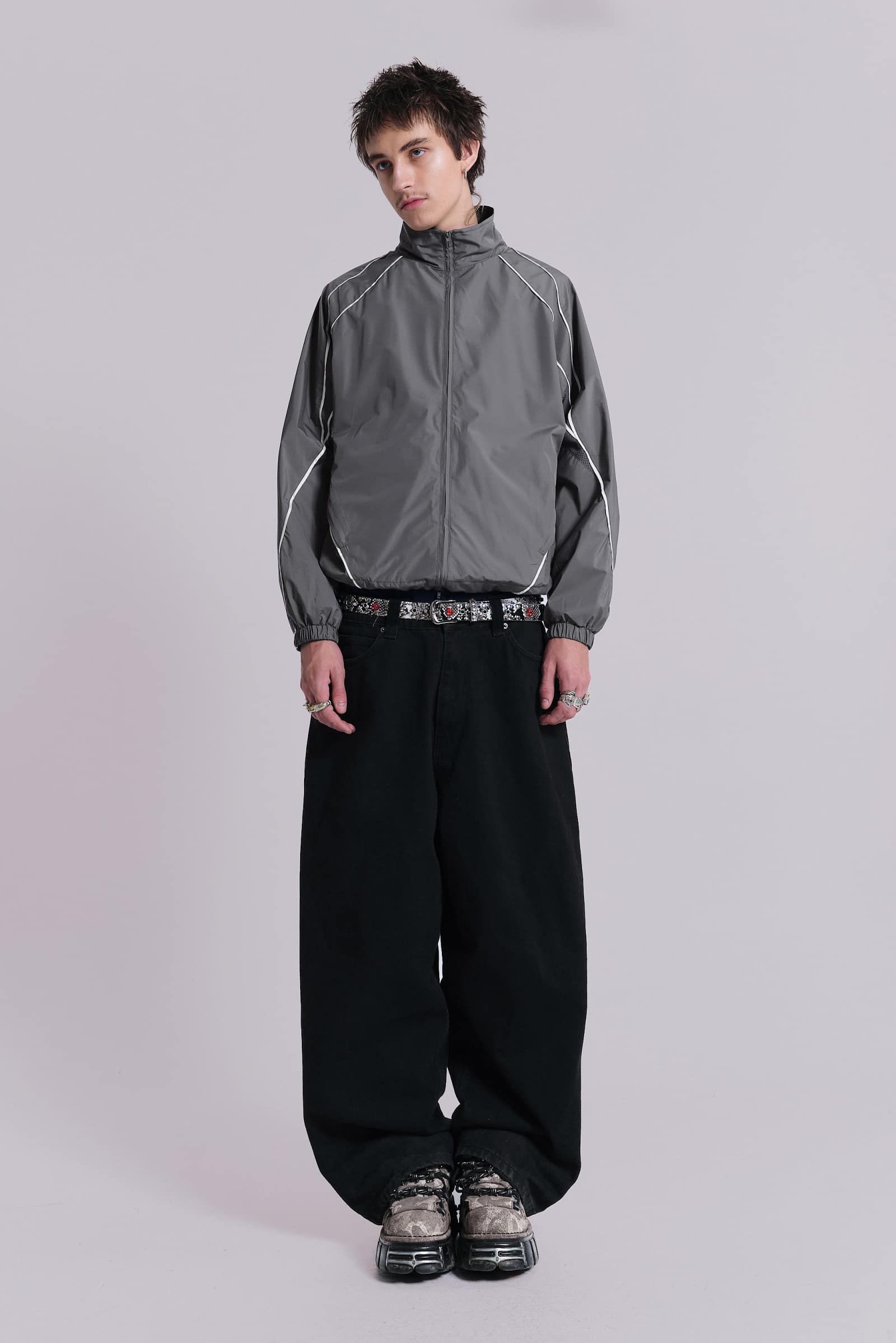 Grey Vapor Tracksuit Top