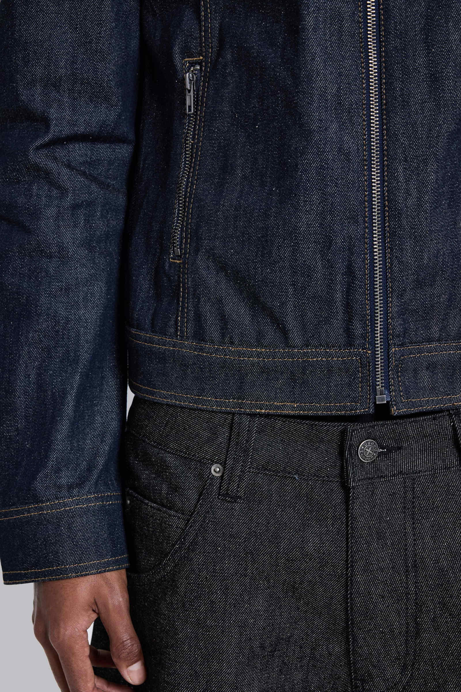 Indigo Bedrock Denim Jacket