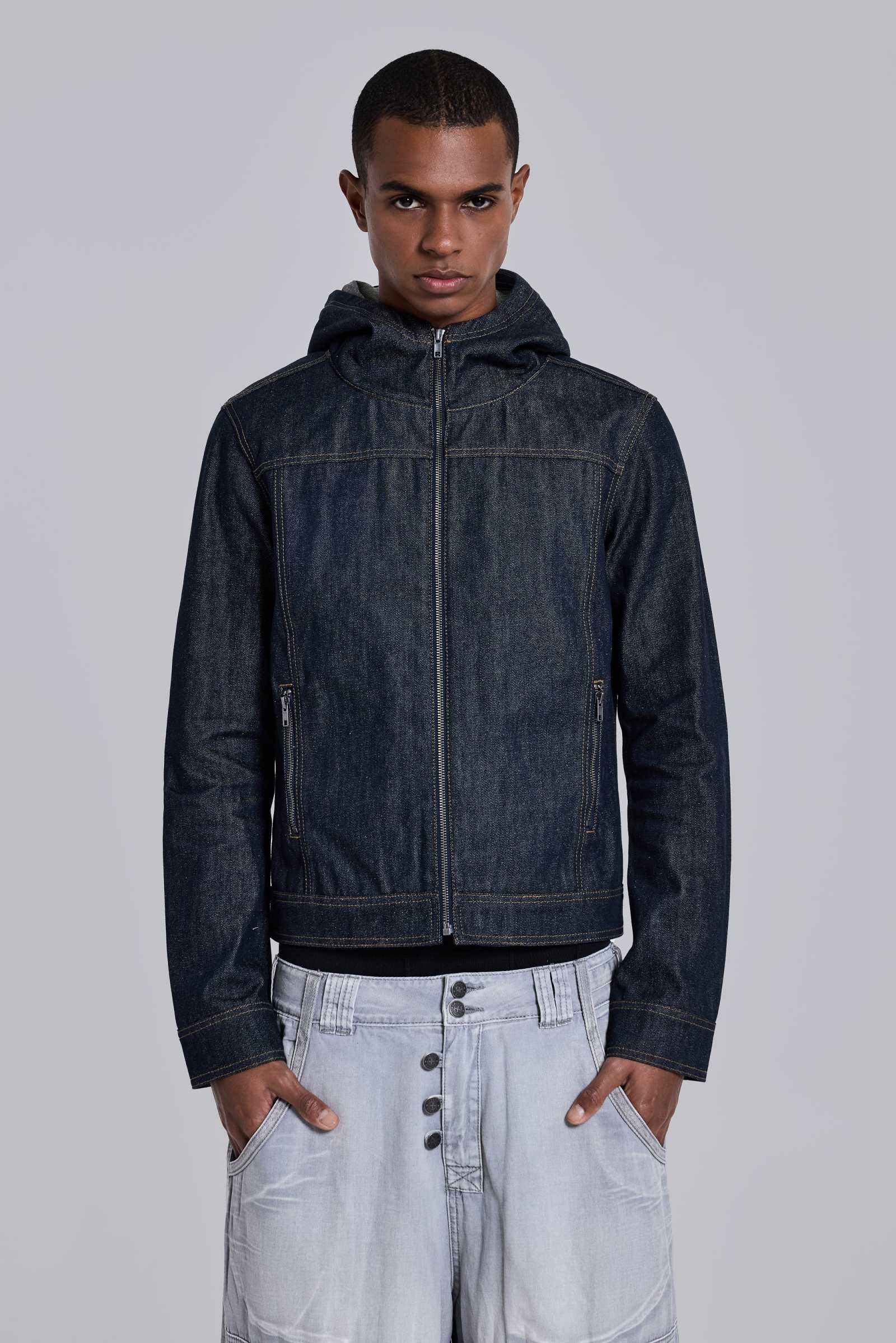 Indigo Bedrock Denim Jacket