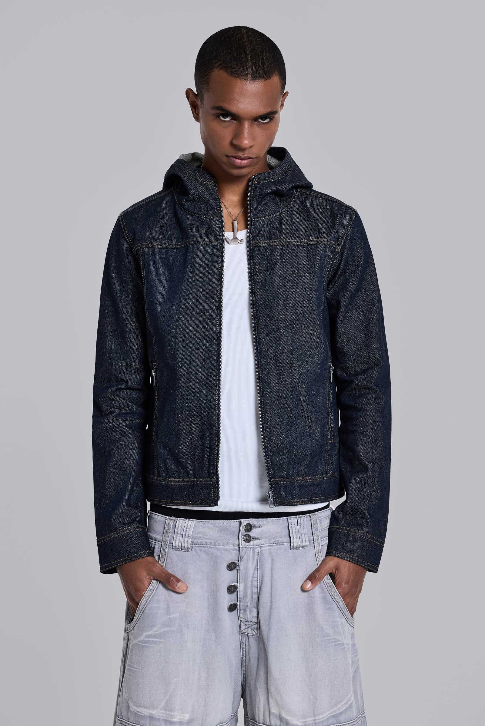 Indigo Bedrock Denim Jacket