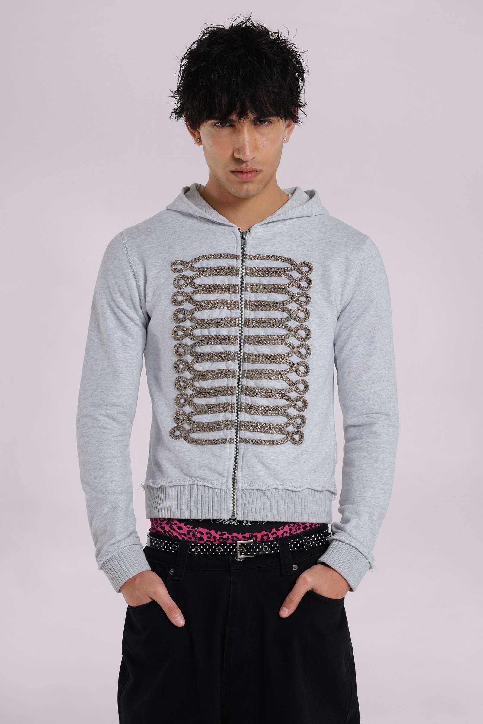Grey Golden Drummer Hoodie