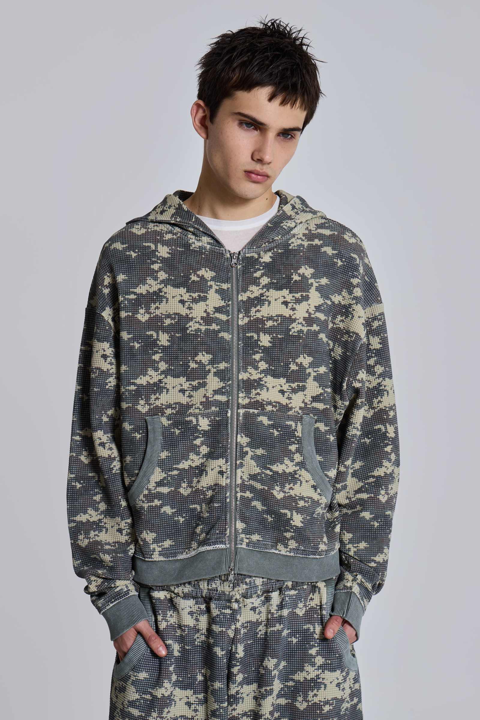 Digi Camo Waffle Hoodie