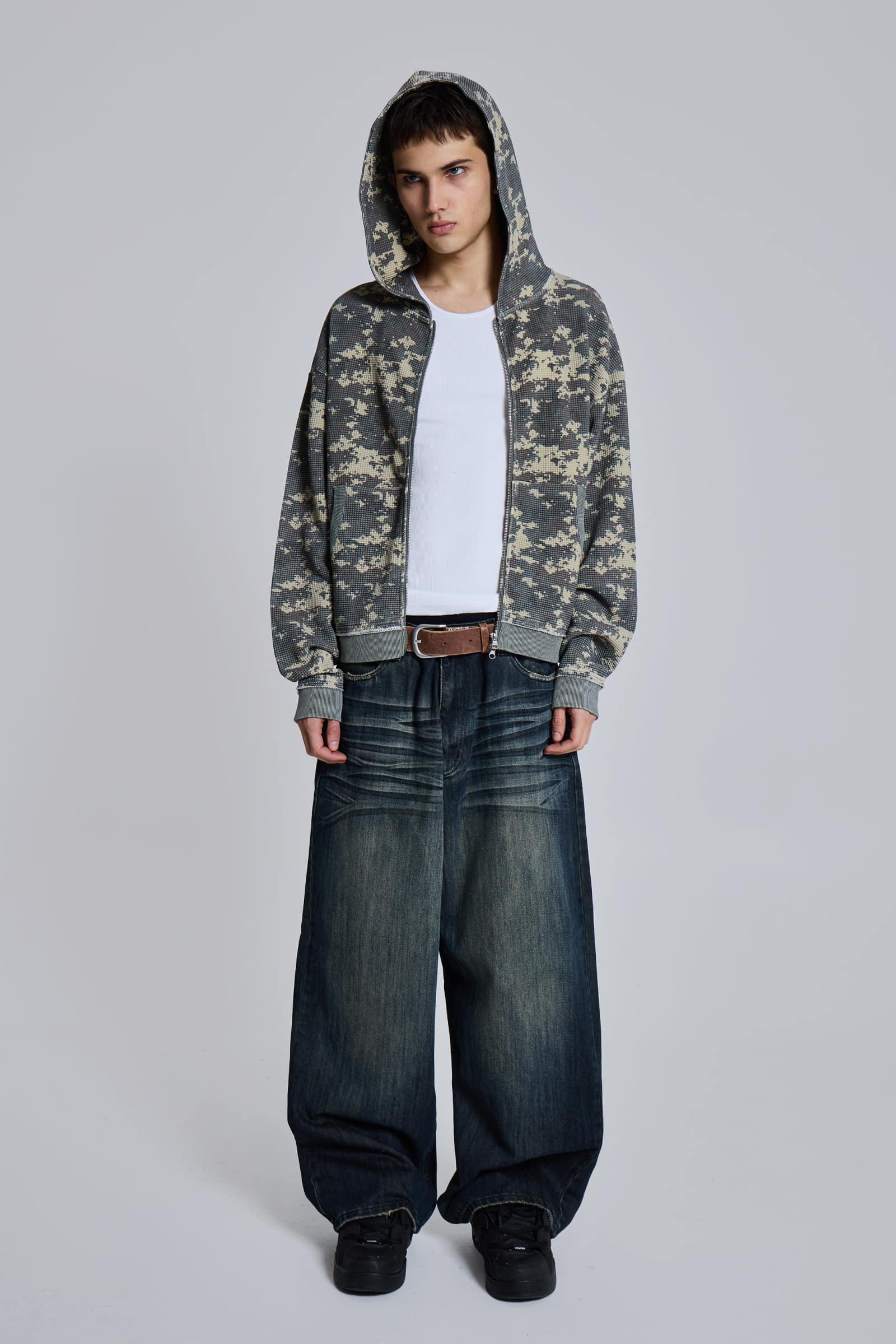 Digi Camo Waffle Hoodie