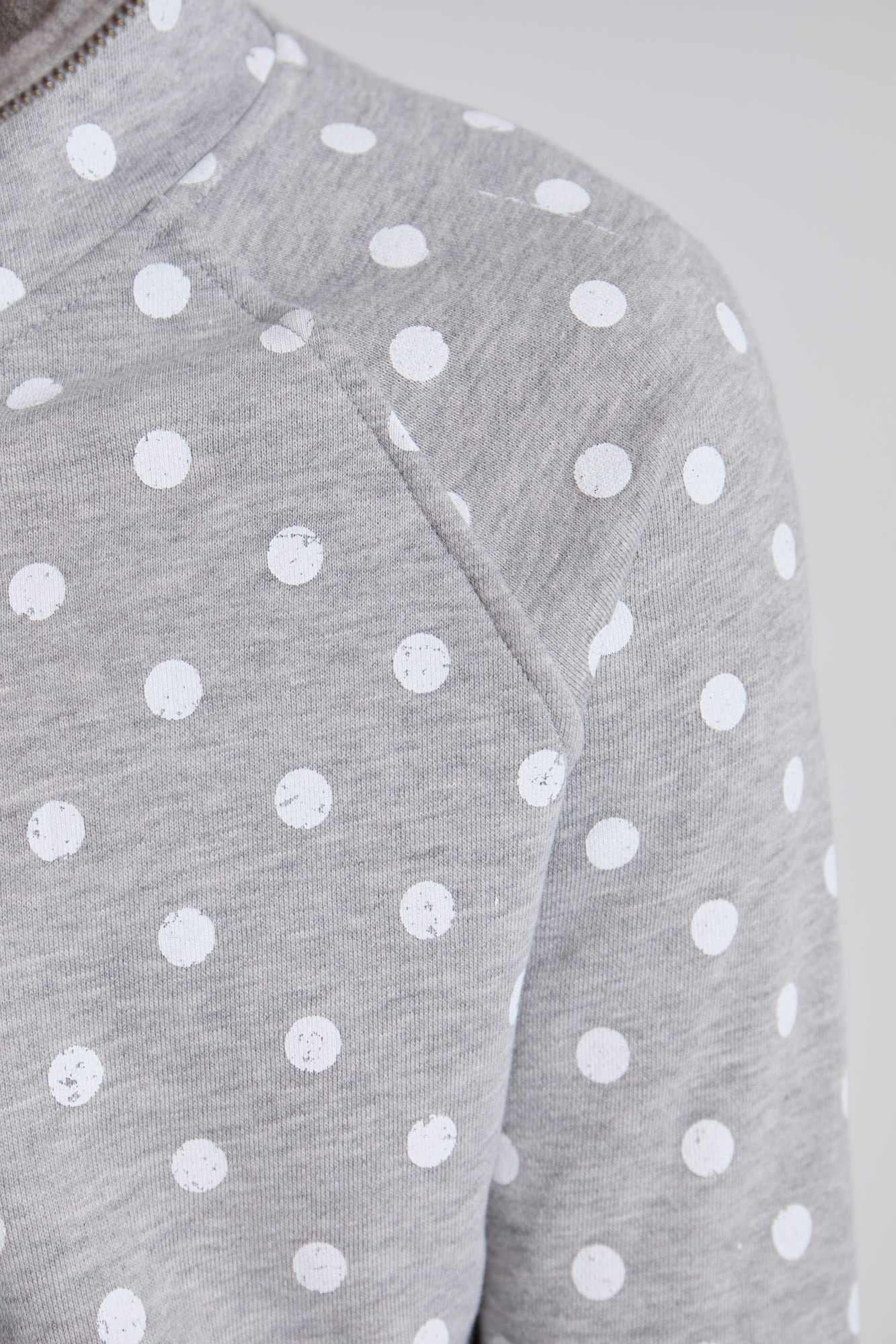 Grey Polkadot Hoodie