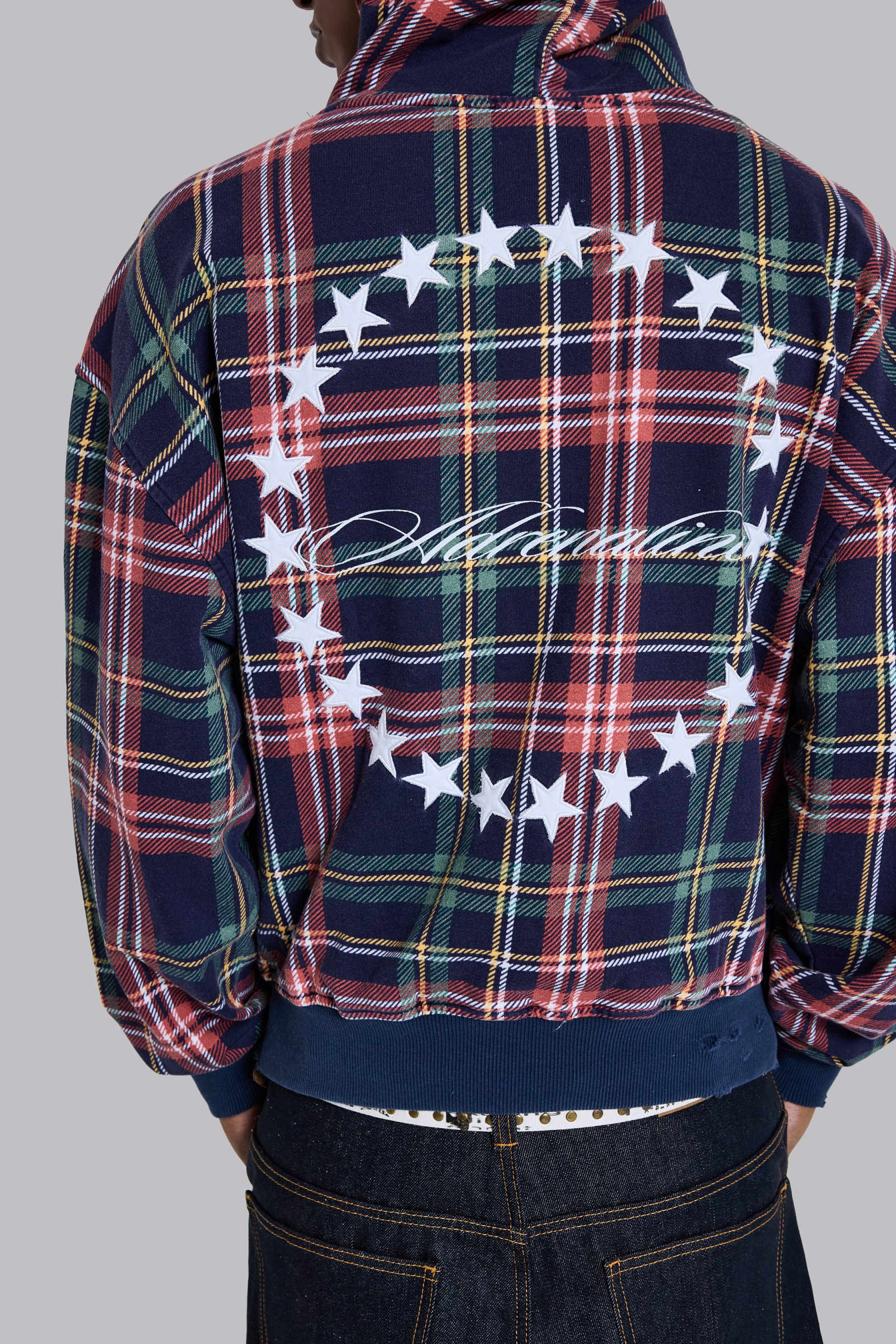 Adrenaline Checked Zip Hoodie