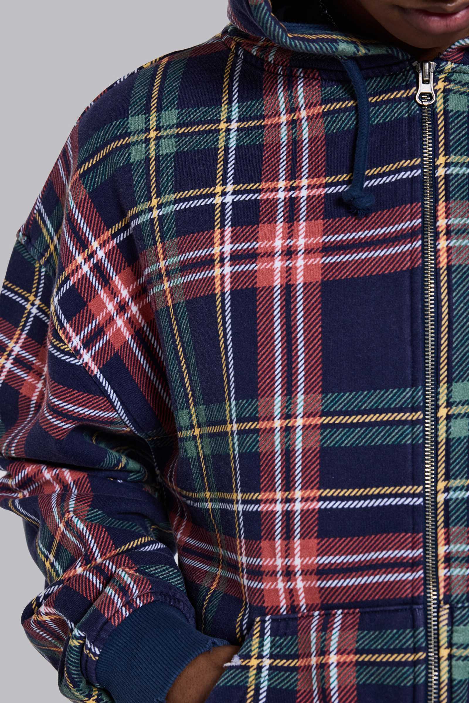 Adrenaline Checked Zip Hoodie