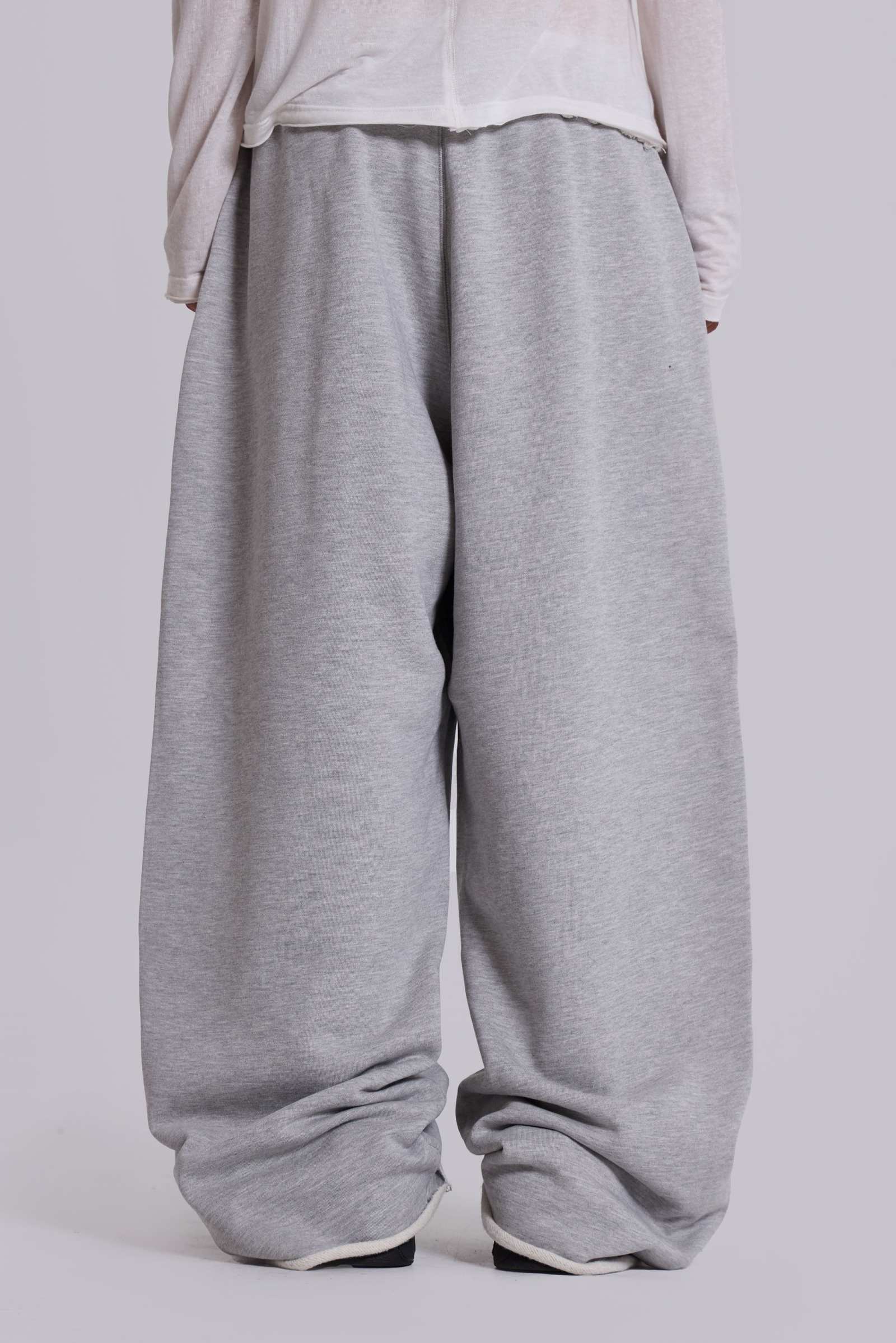 Petite Grey Marl Baggy Monster Joggers