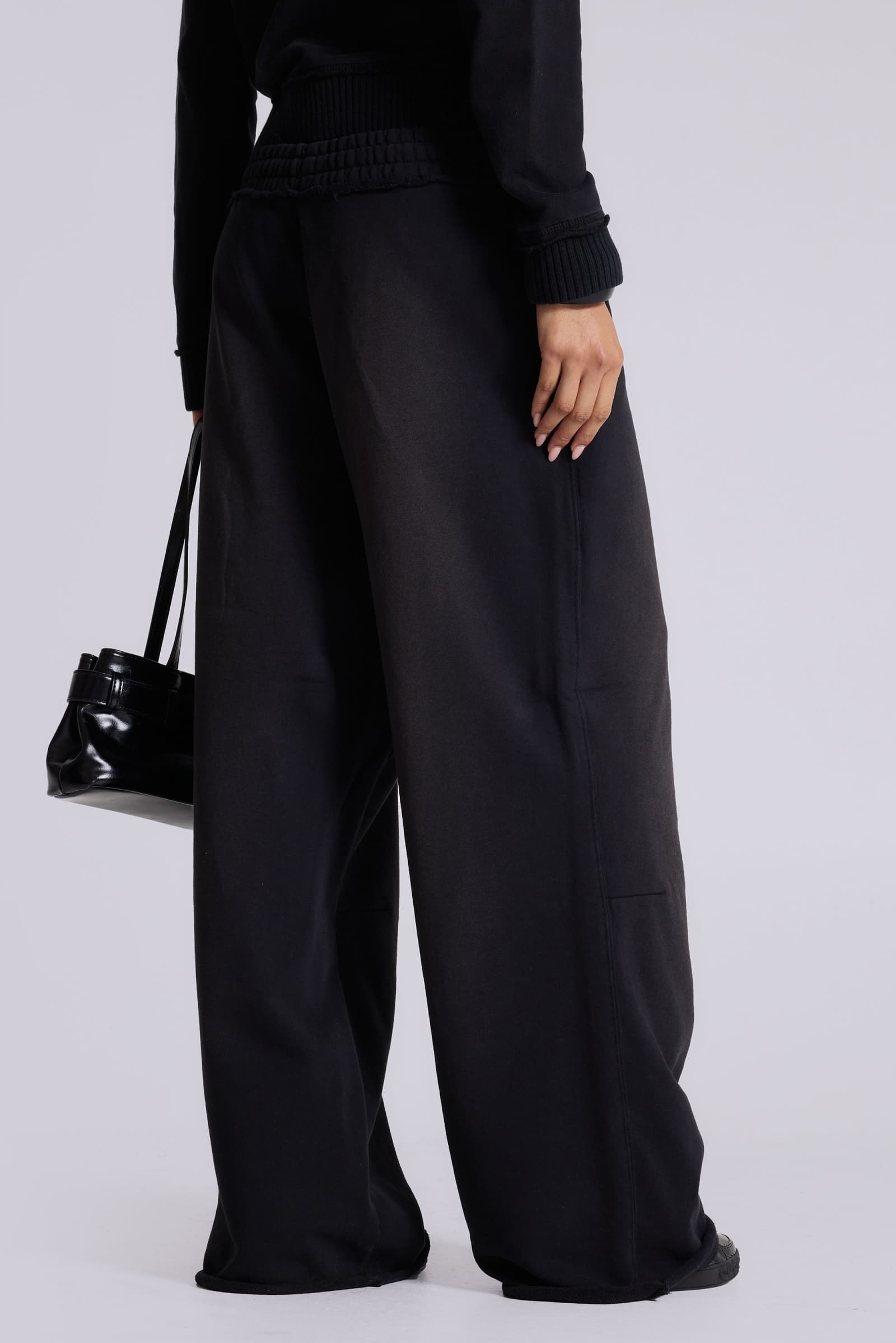 Black Baggy Monster Joggers