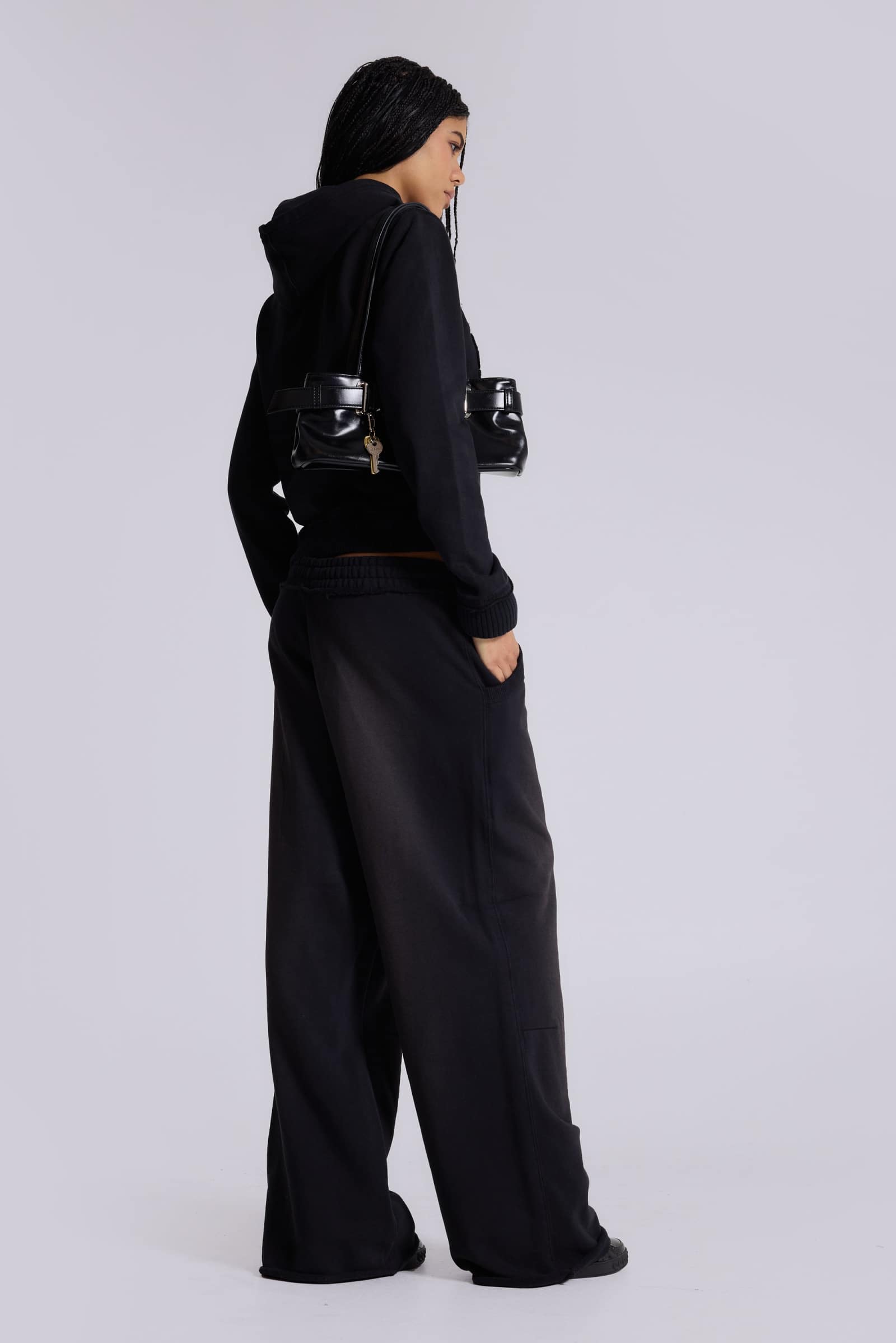 Black Baggy Monster Joggers