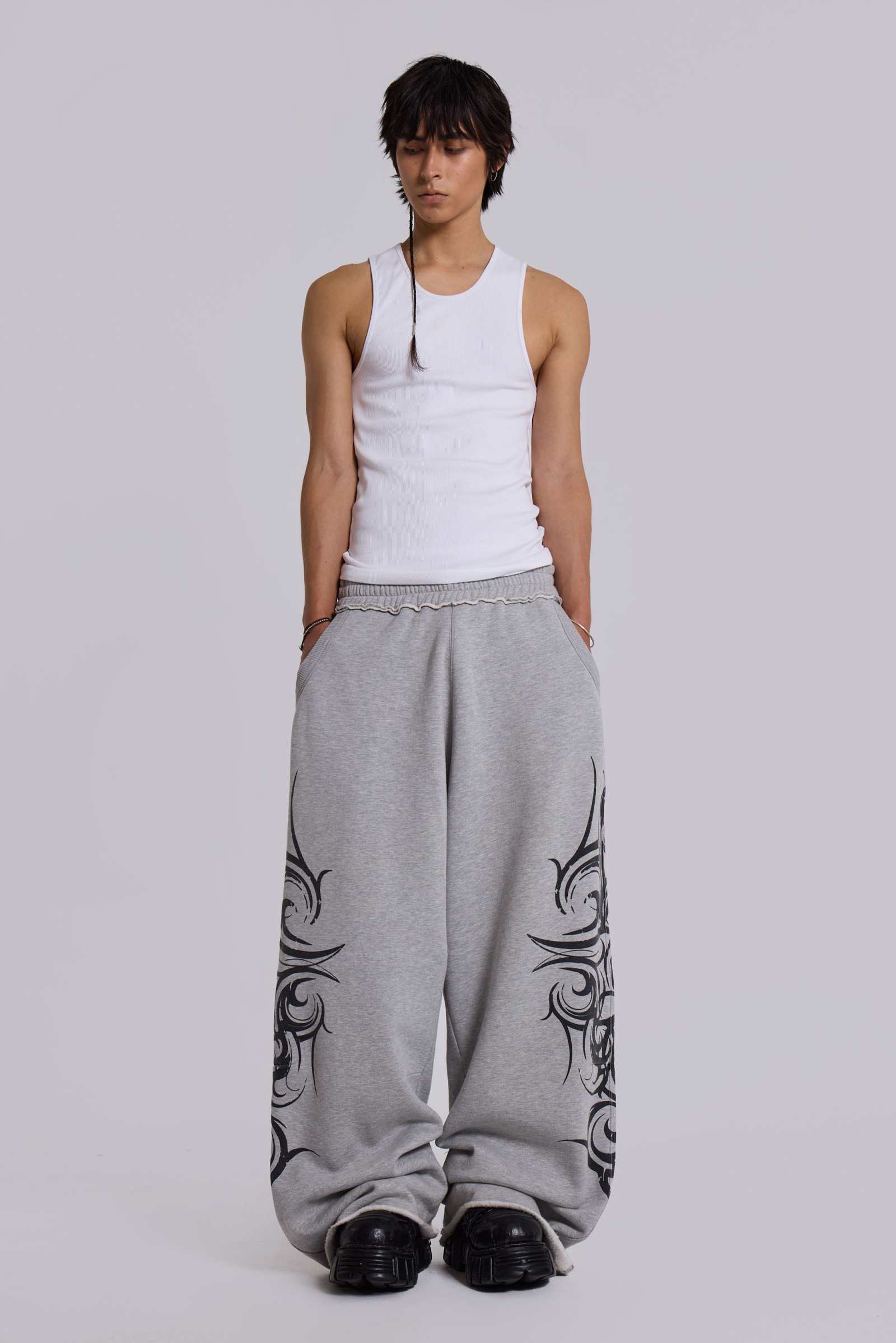 大人気！Jaded London★Blade ジョガー JADED LONDON Blade ジョガーパンツ Black Grey White 送料込み