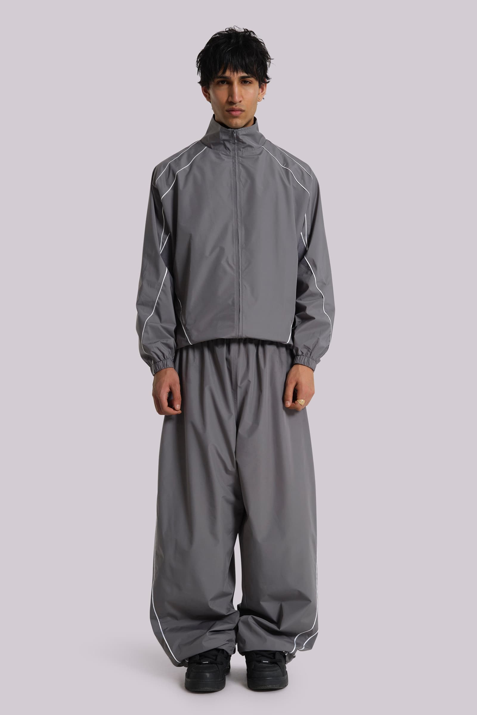 Grey Vapor Tracksuit Top