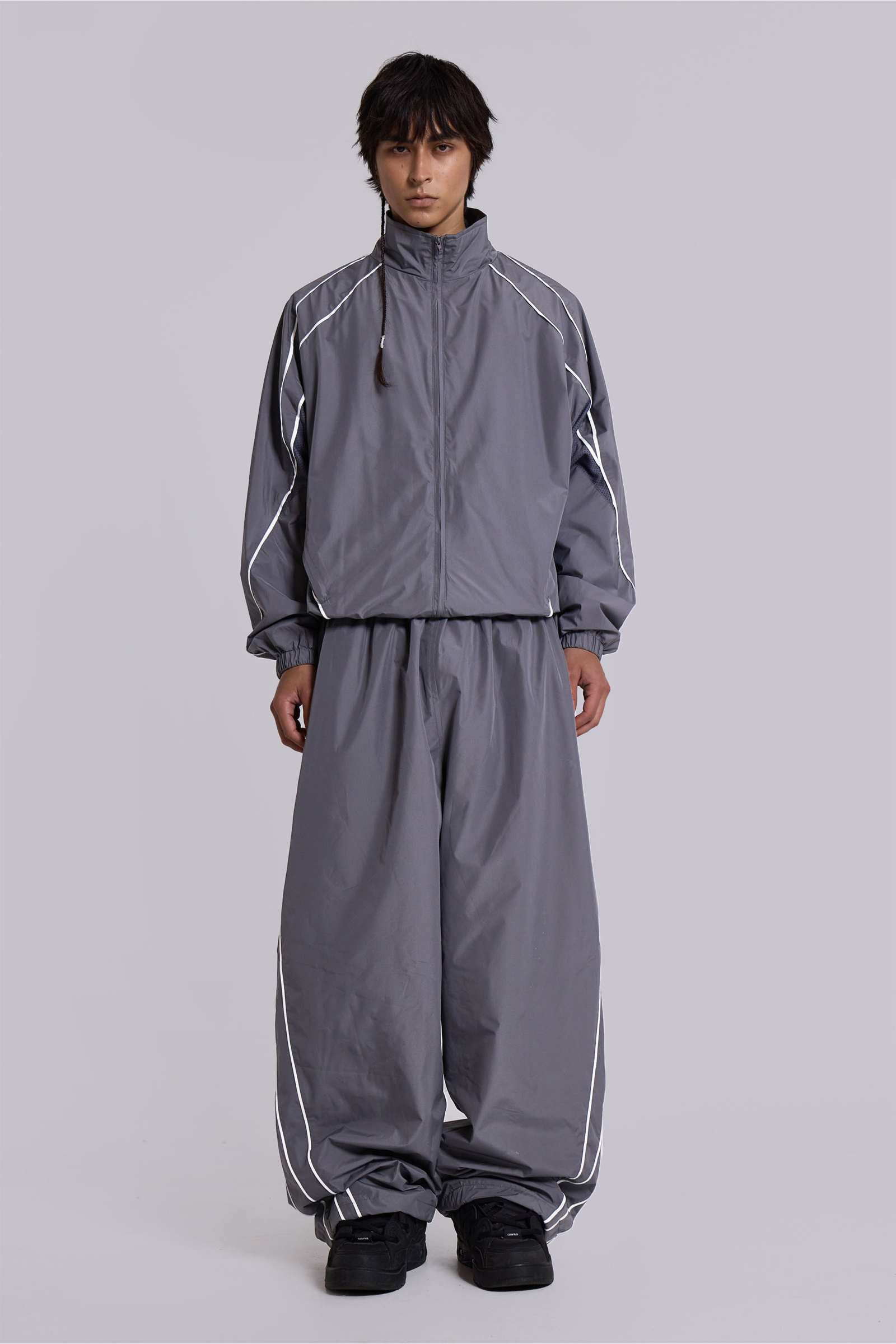 Grey Vapor Tracksuit Bottoms