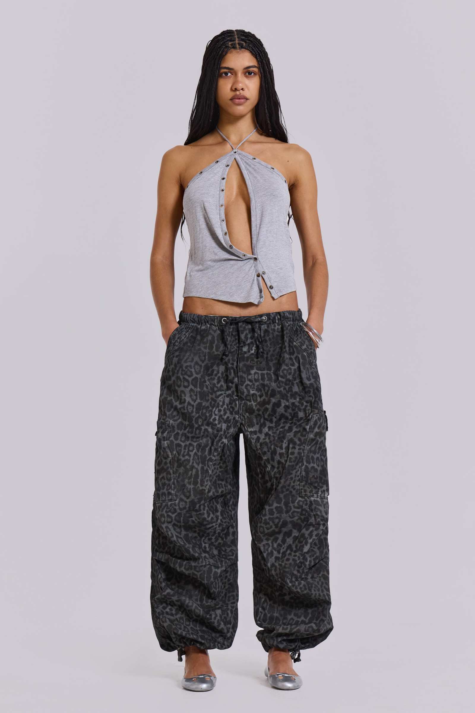 Zeila Cut Out Drape Top