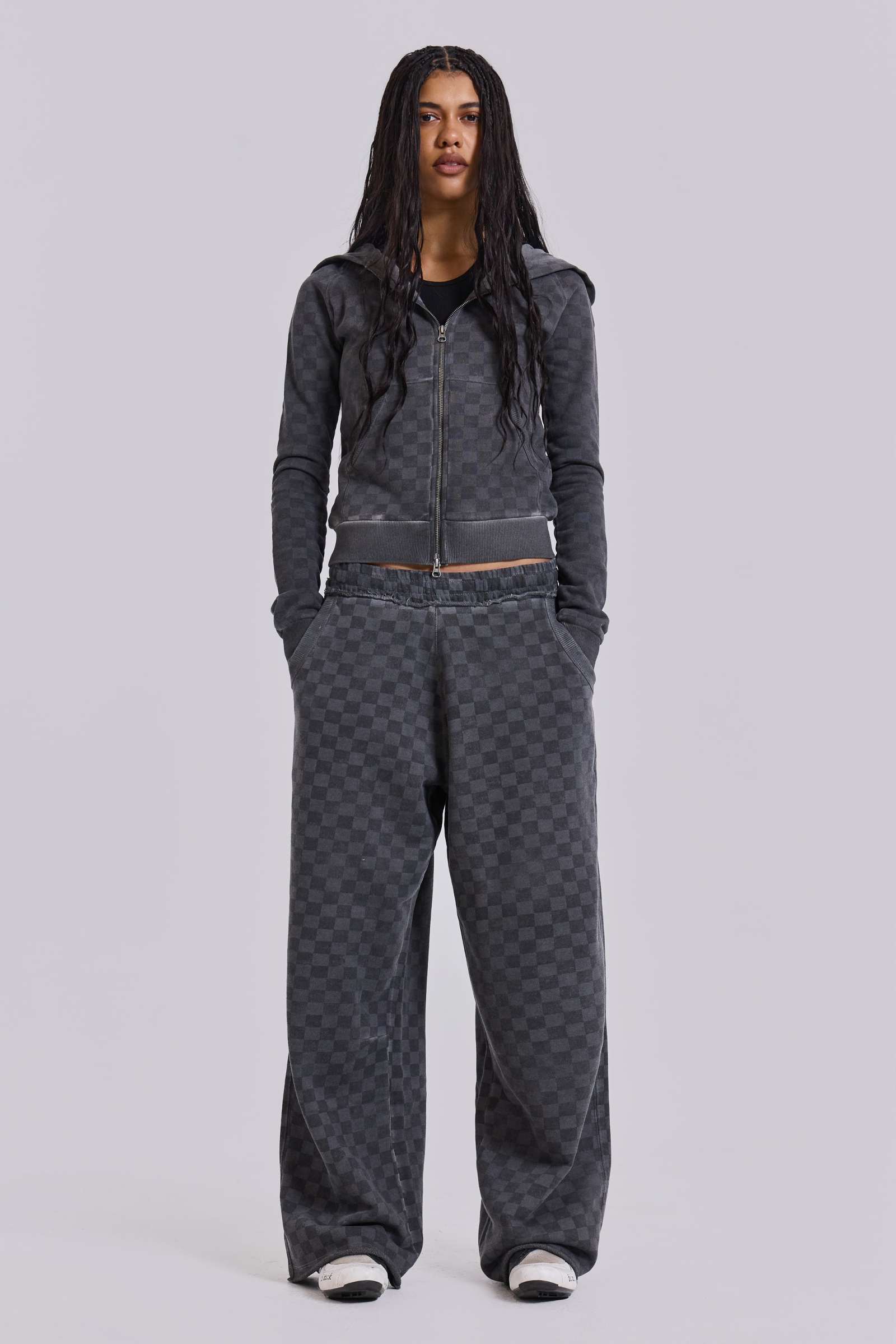 Checkerboard Mini Monster Hoodie