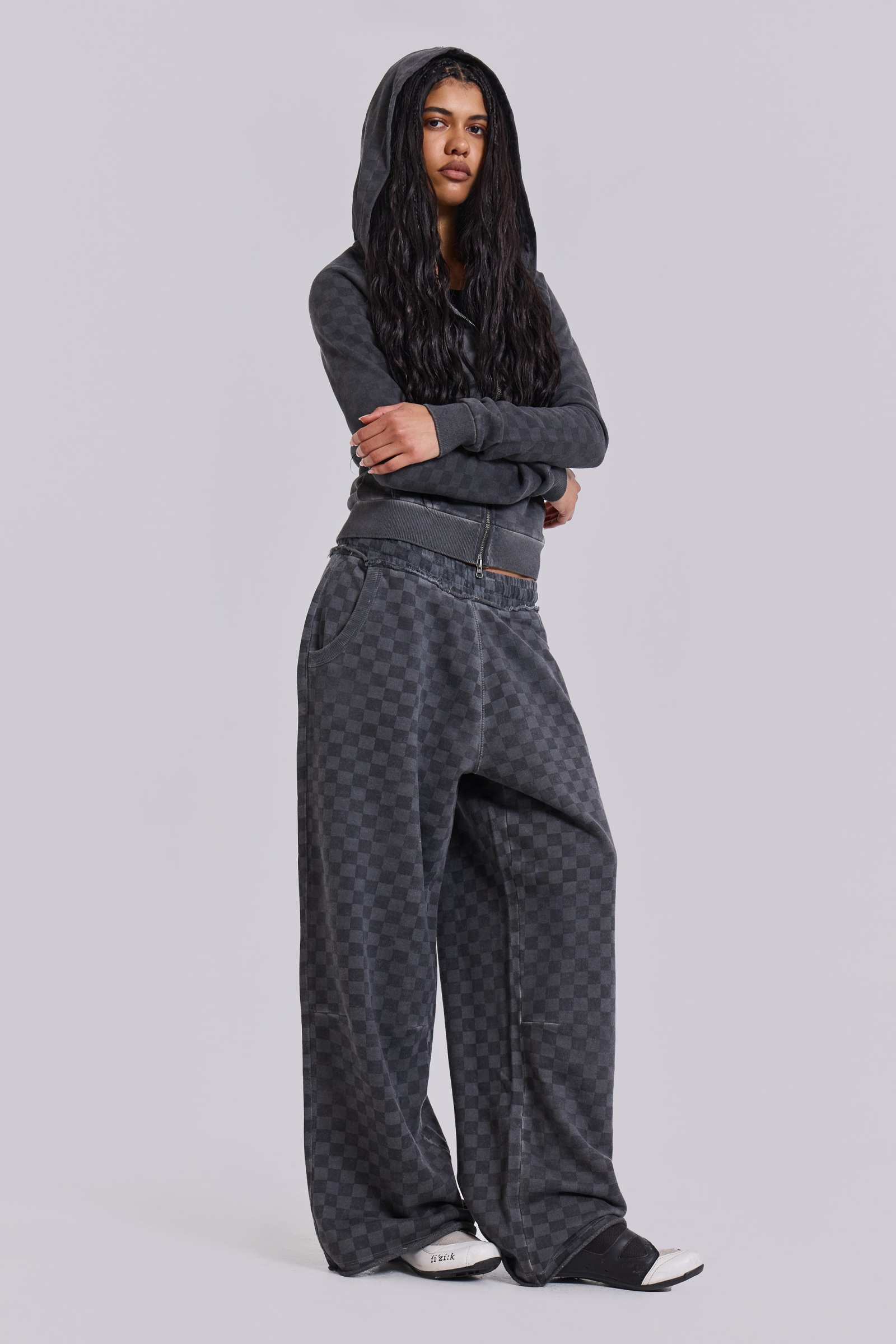 Checkerboard Mini Monster Hoodie