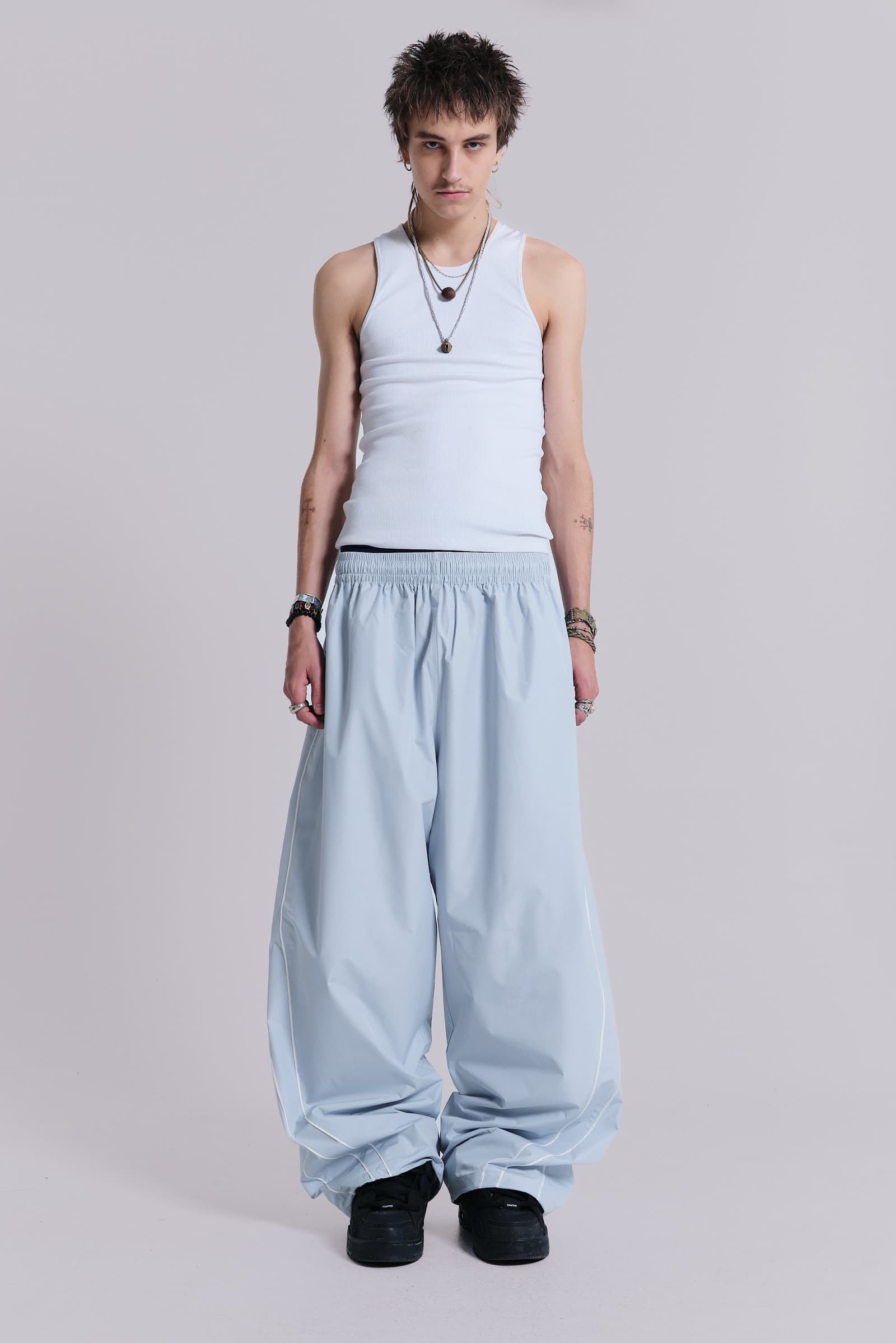 Blue Vapor Tracksuit Bottoms