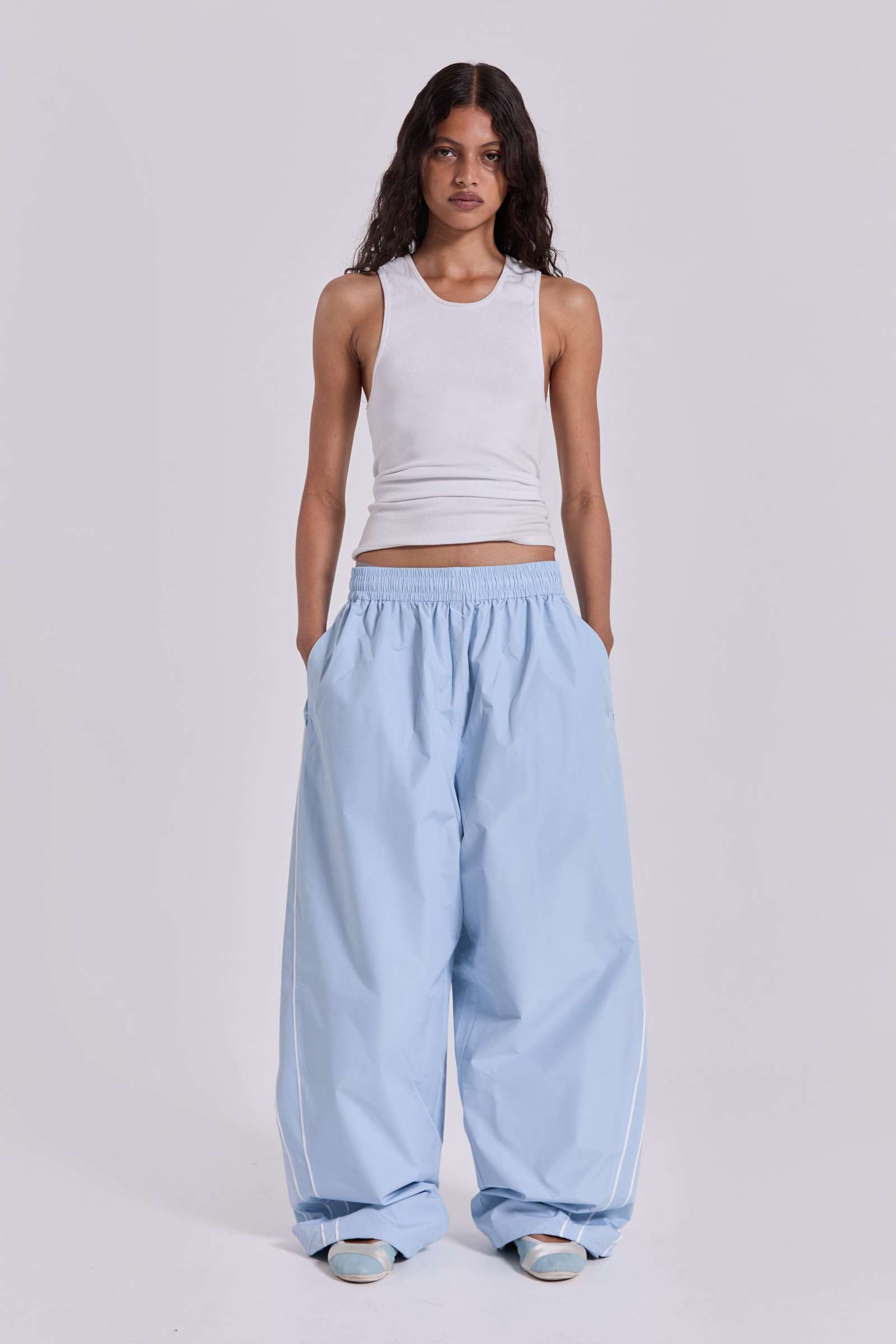 Blue Vapor Tracksuit Bottoms