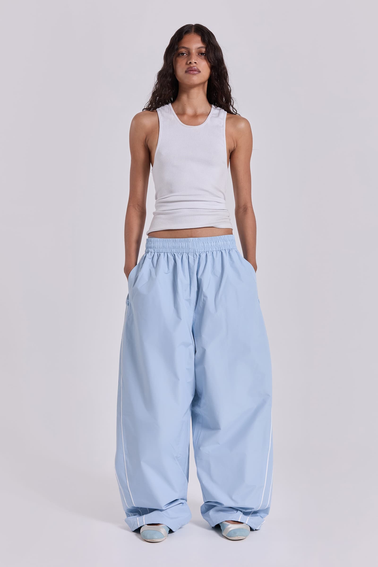Blue Vapor Tracksuit Bottoms