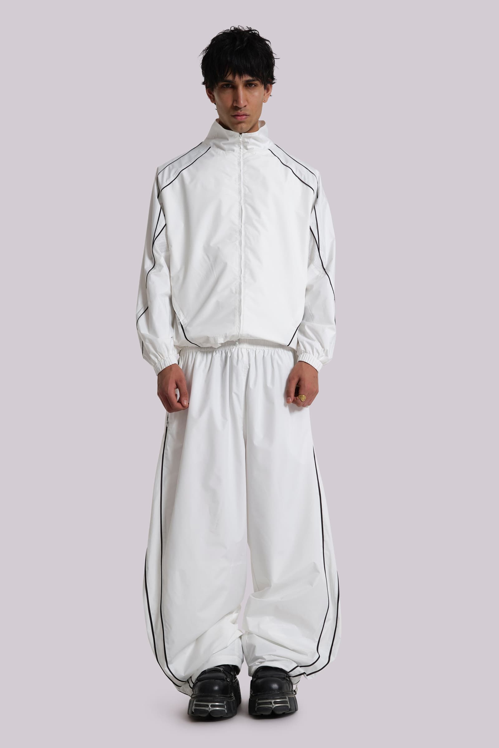 White Vapor Tracksuit Top