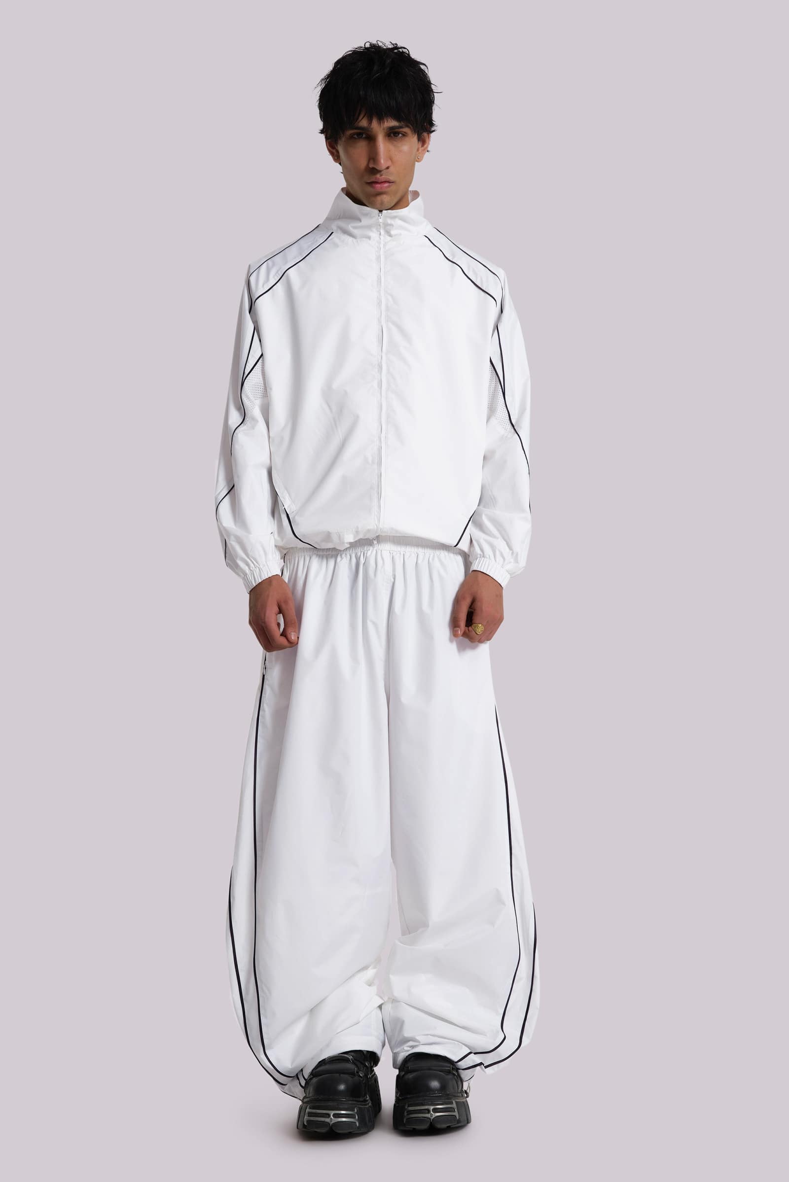 White Vapor Tracksuit Bottoms