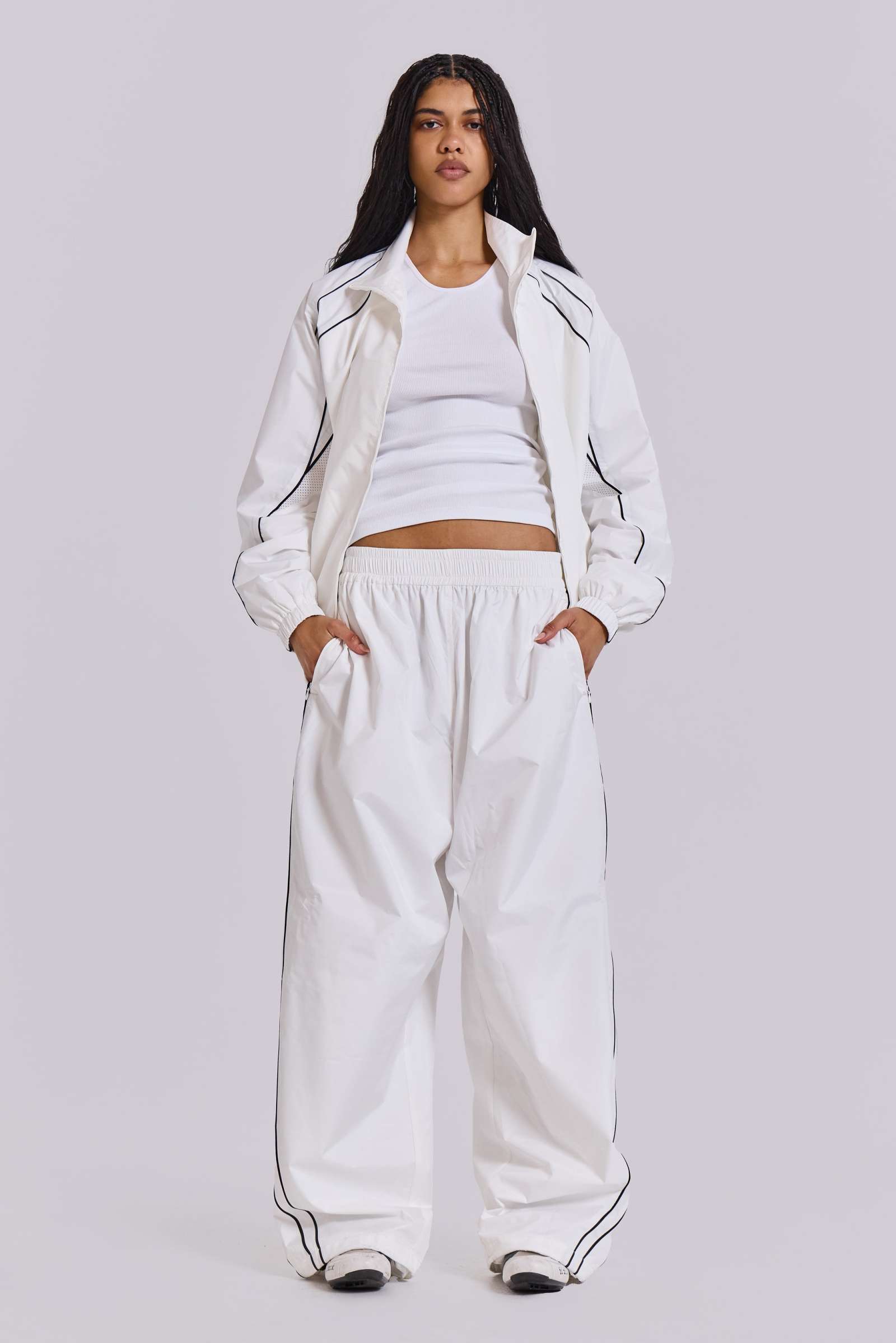 White Vapor Tracksuit Top