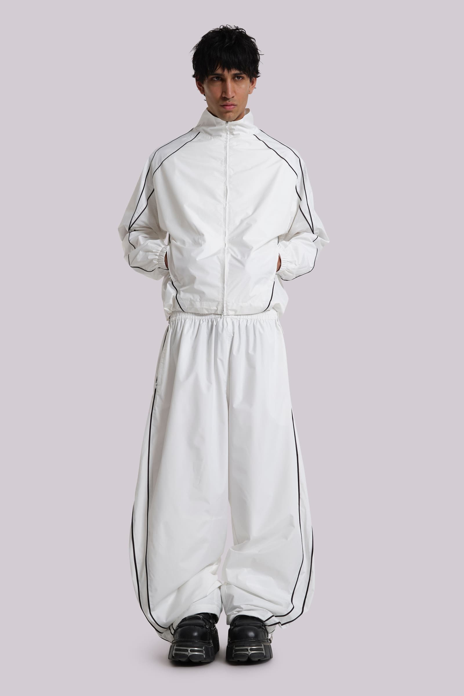 White Vapor Tracksuit Top