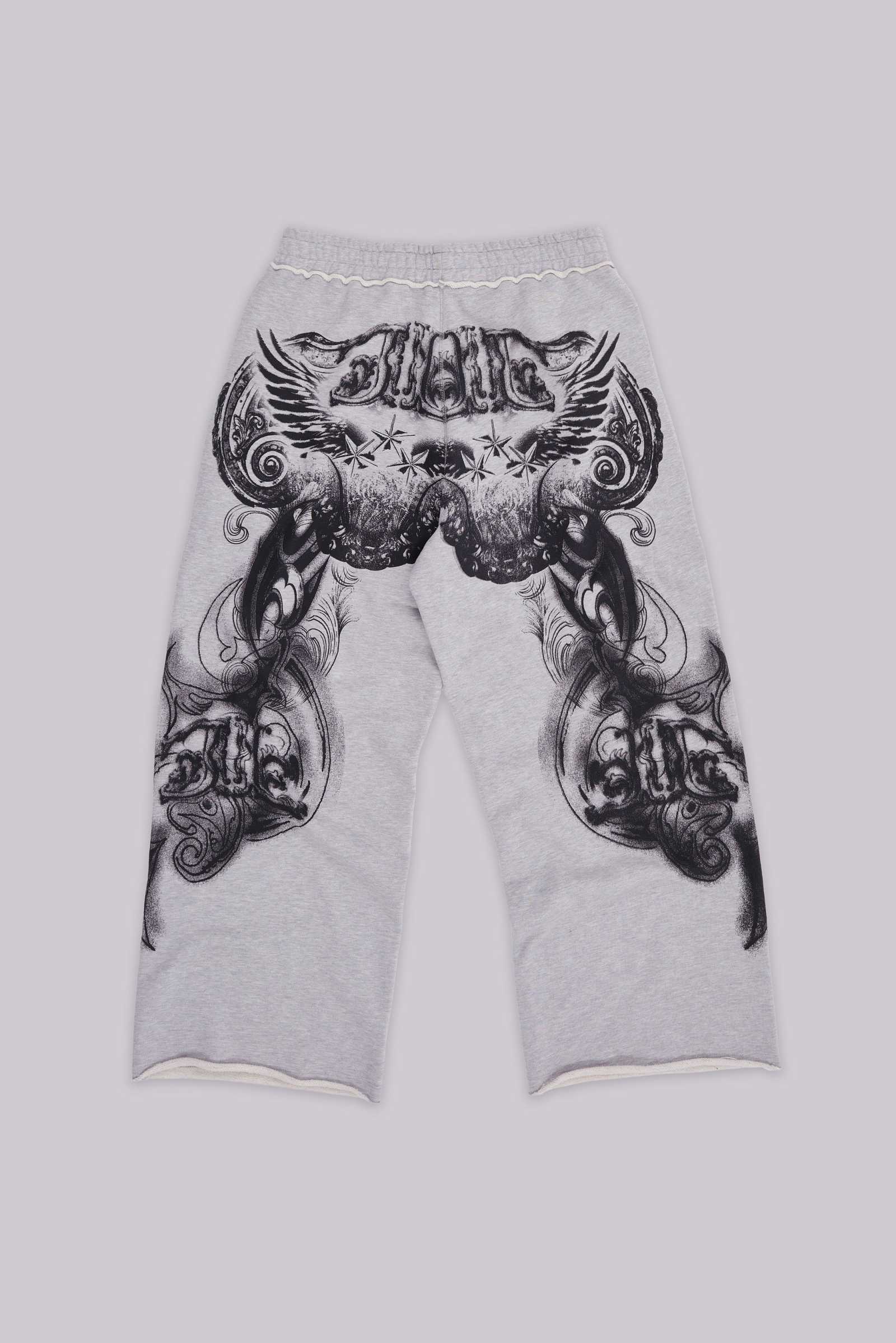 Gothic Print Baggy Monster Joggers