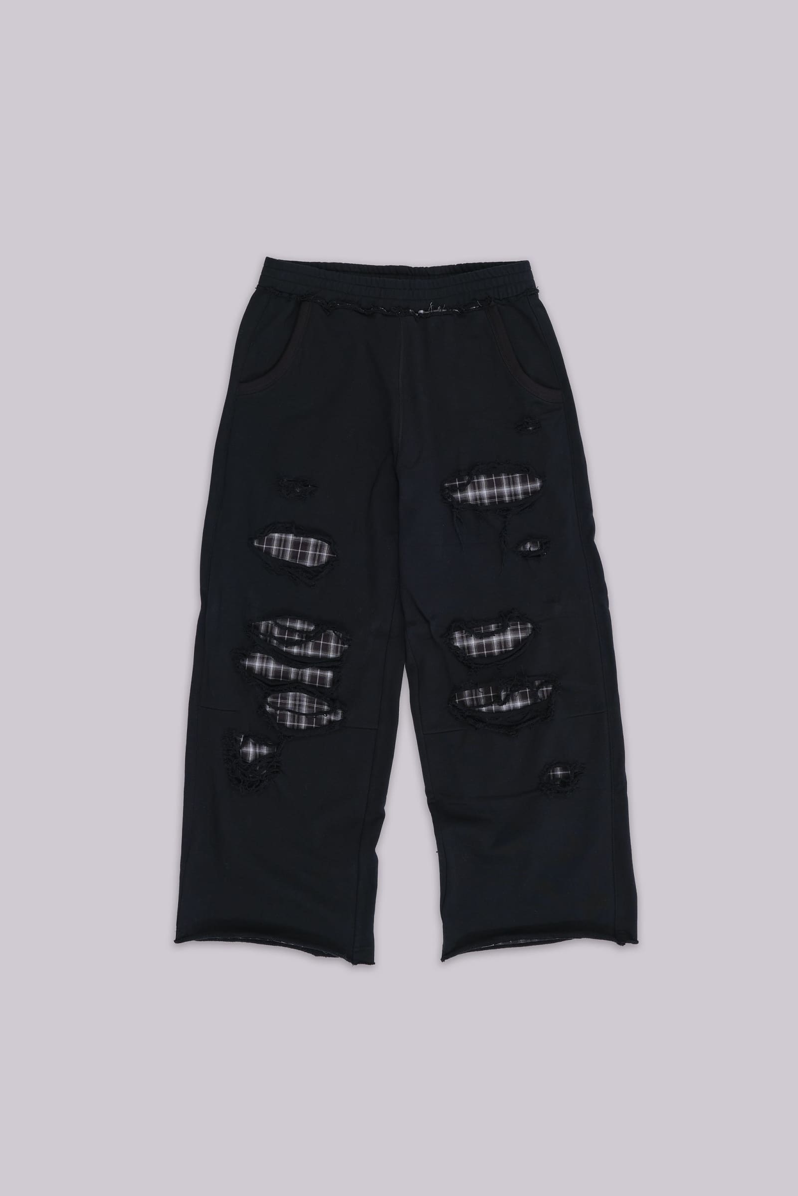 Check Layered Monster Joggers | Jaded London | Clothing
