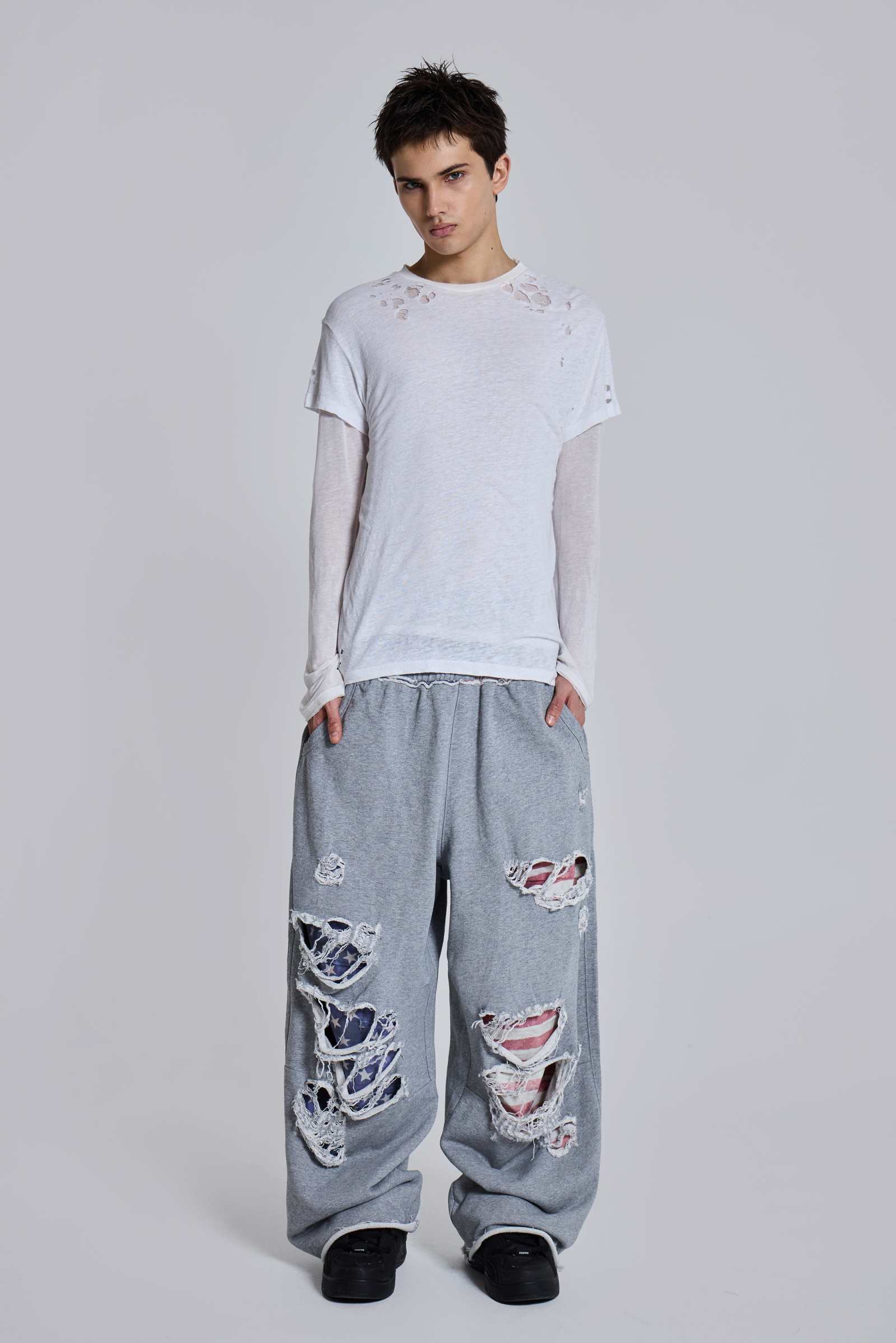 Stars and Stripes Distressed Monster Joggers