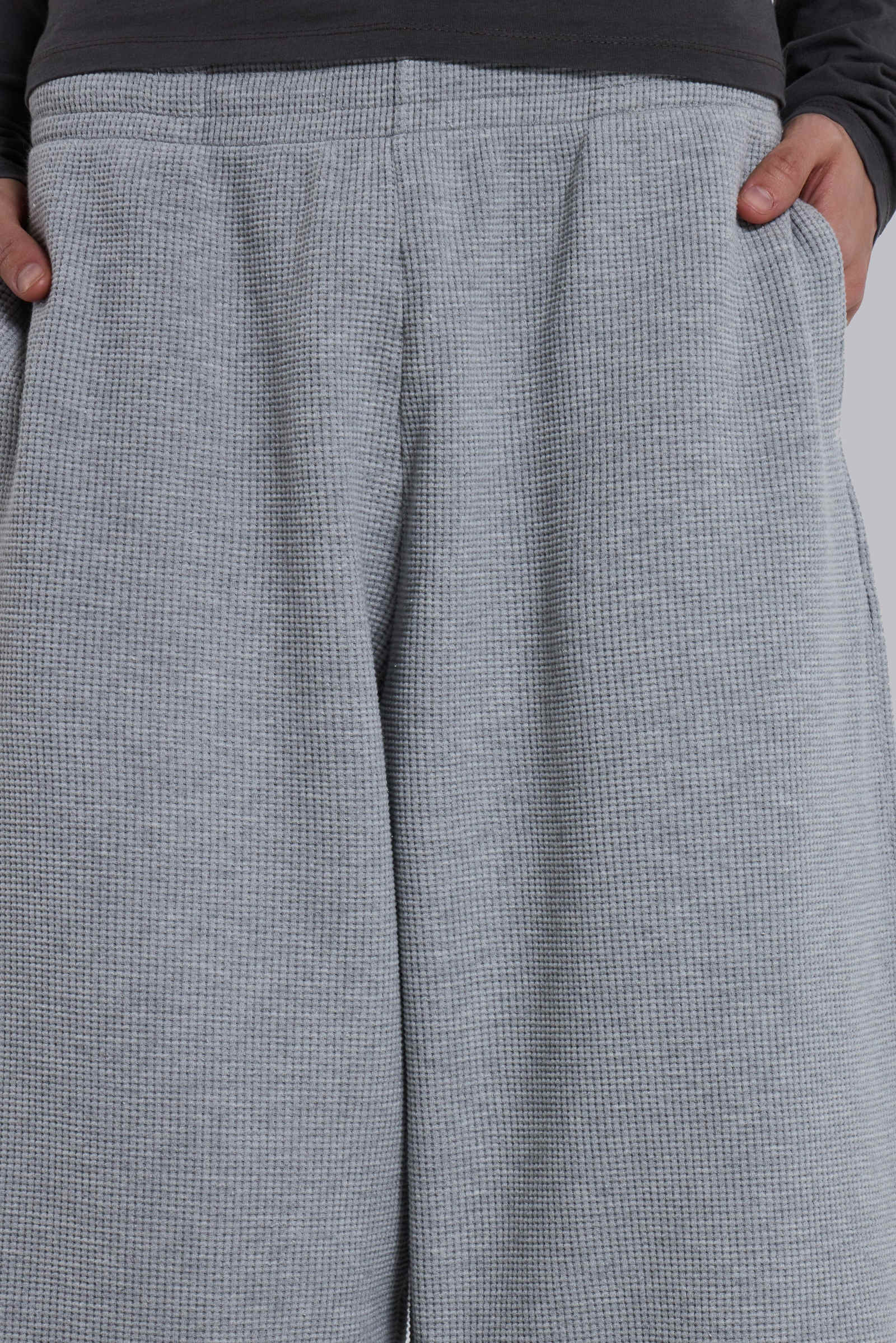 Grey Marl Waffle Monster Joggers