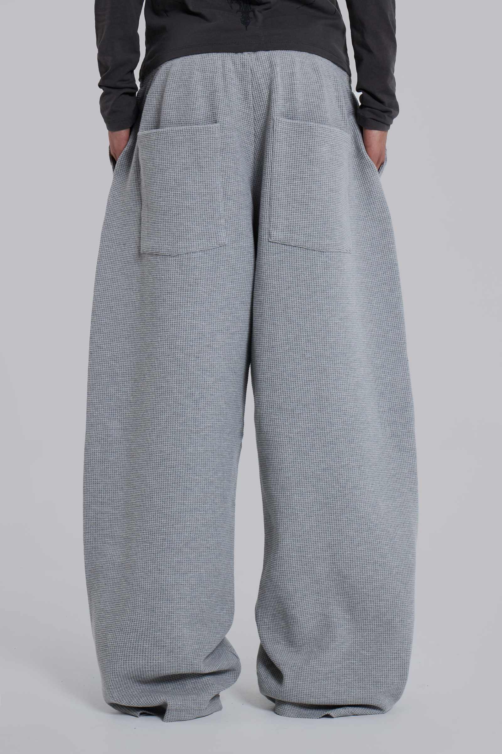 Grey Marl Waffle Monster Joggers