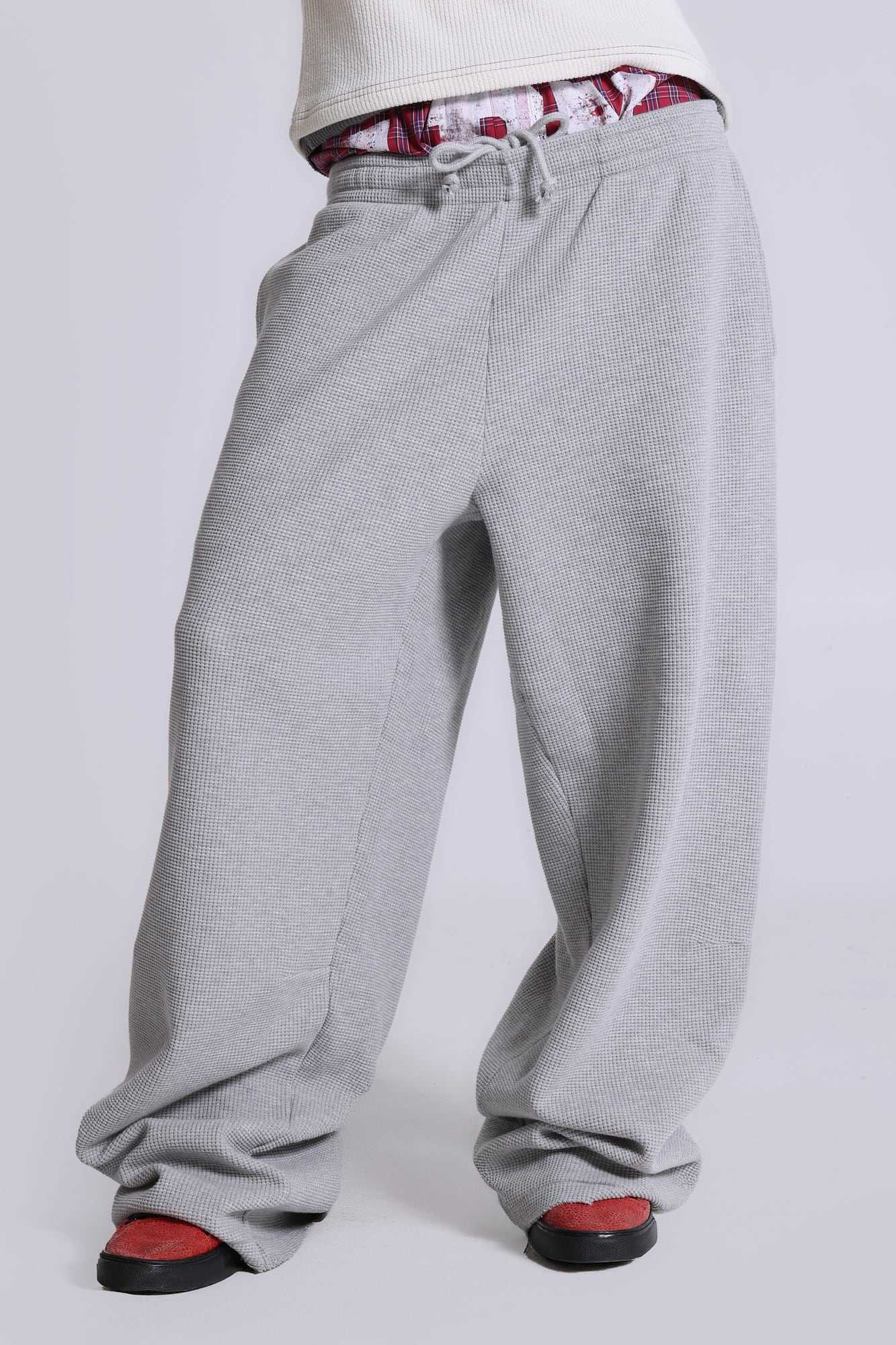 Grey Marl Waffle Monster Joggers