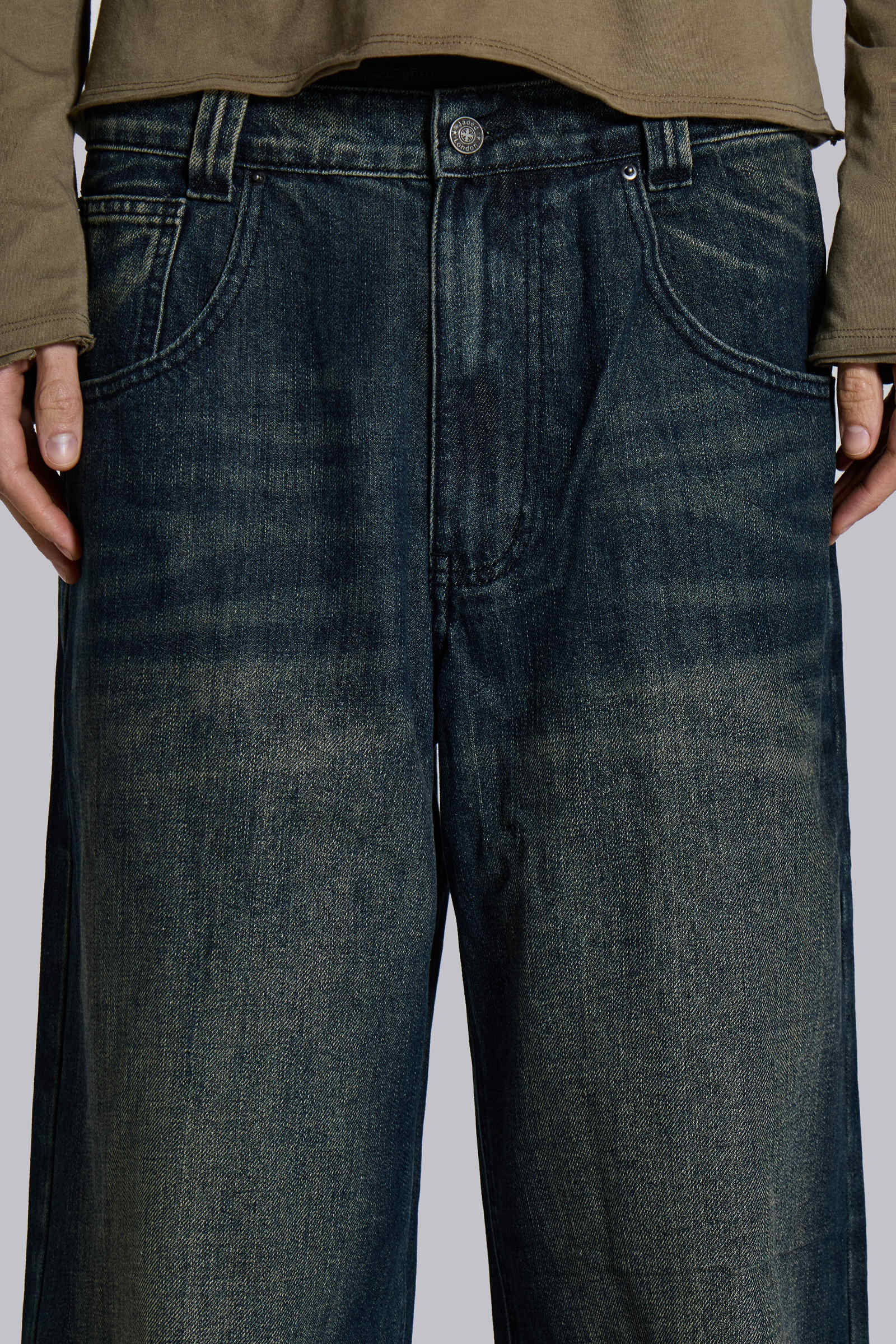 Mid Blue Slub Colossus Jeans