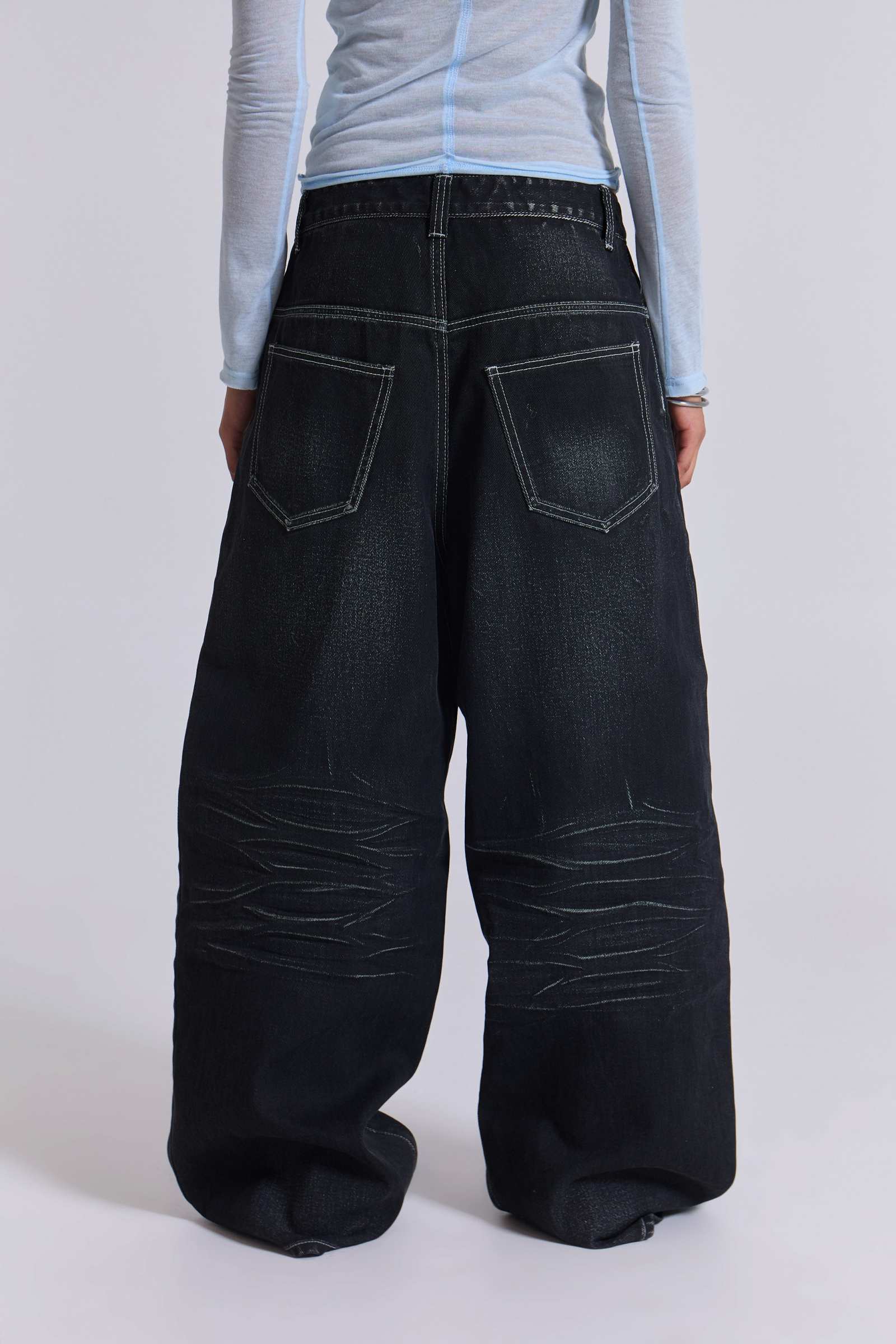 Black Coated XL Colossus Jeans