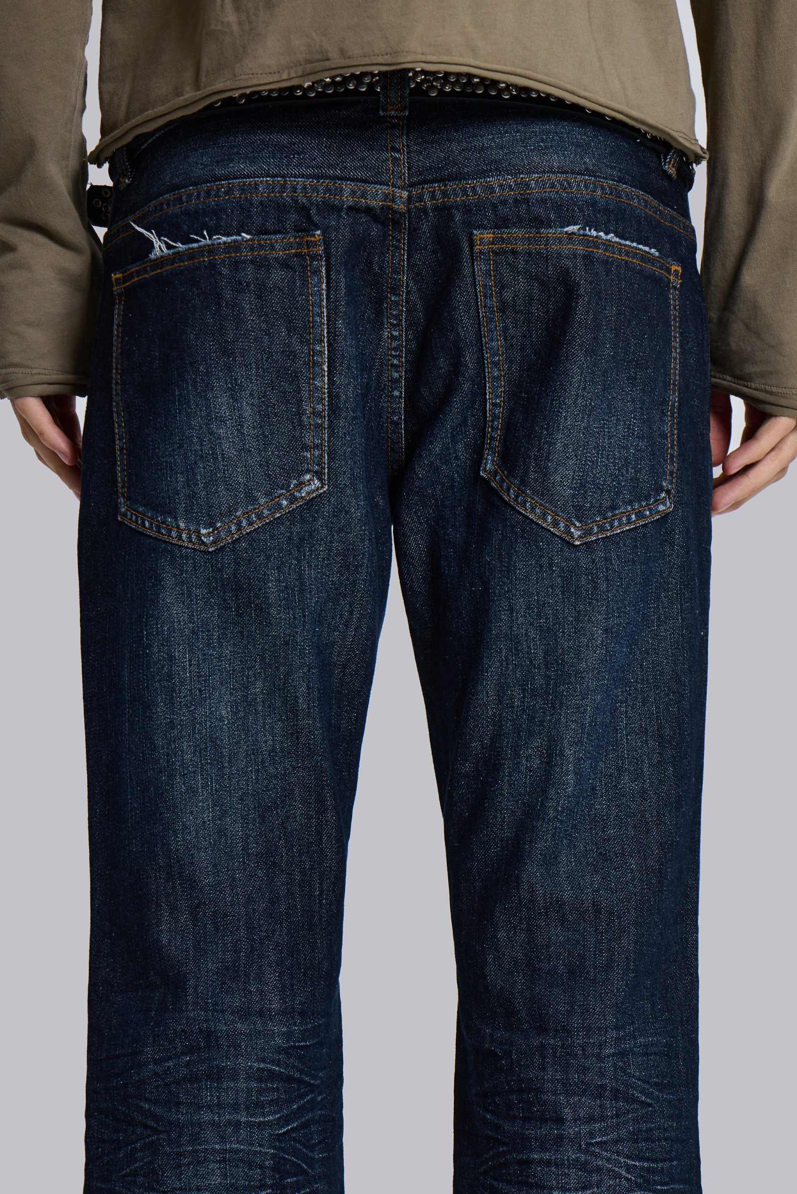 Blue Coated Drift Jeans