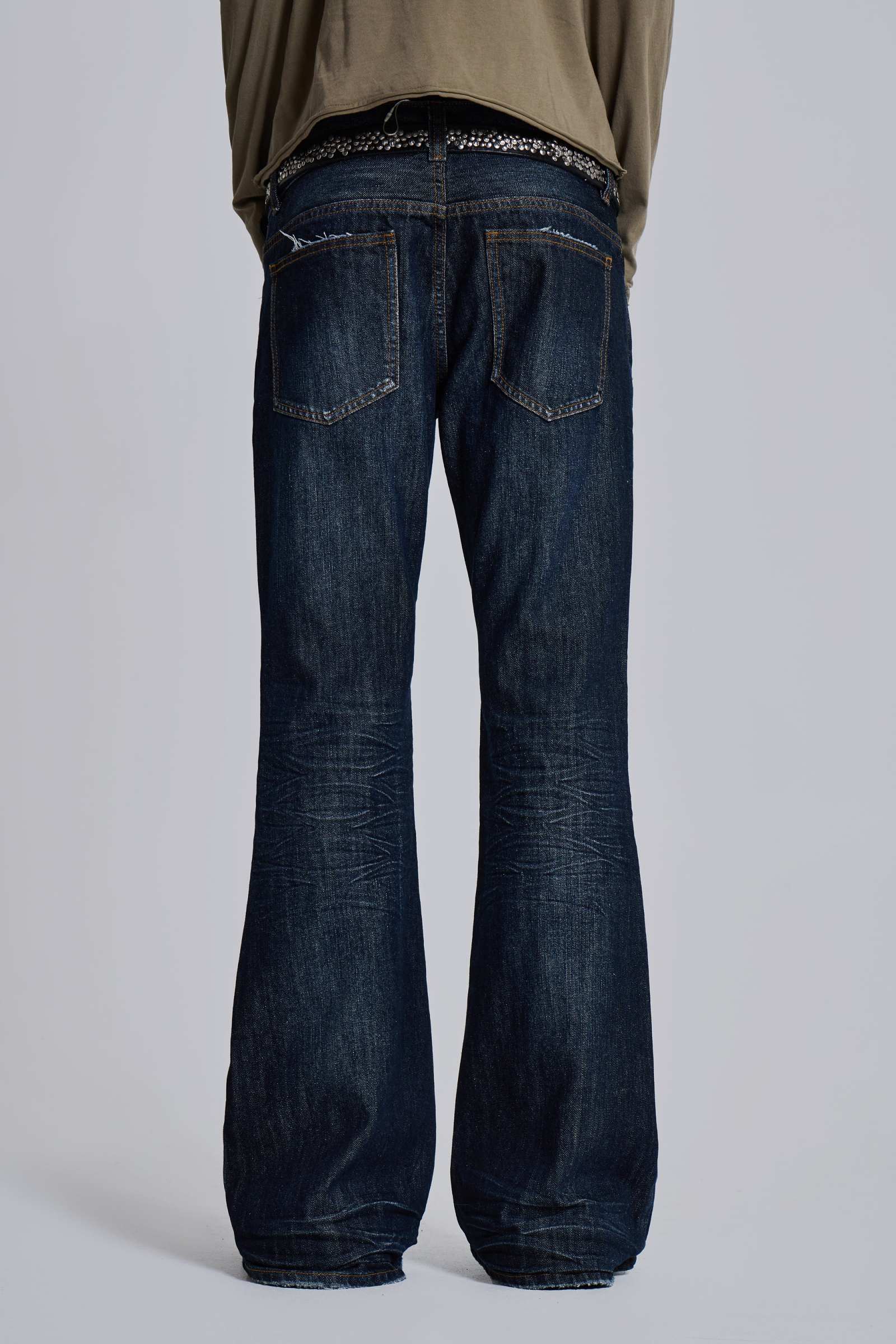 Blue Coated Drift Jeans