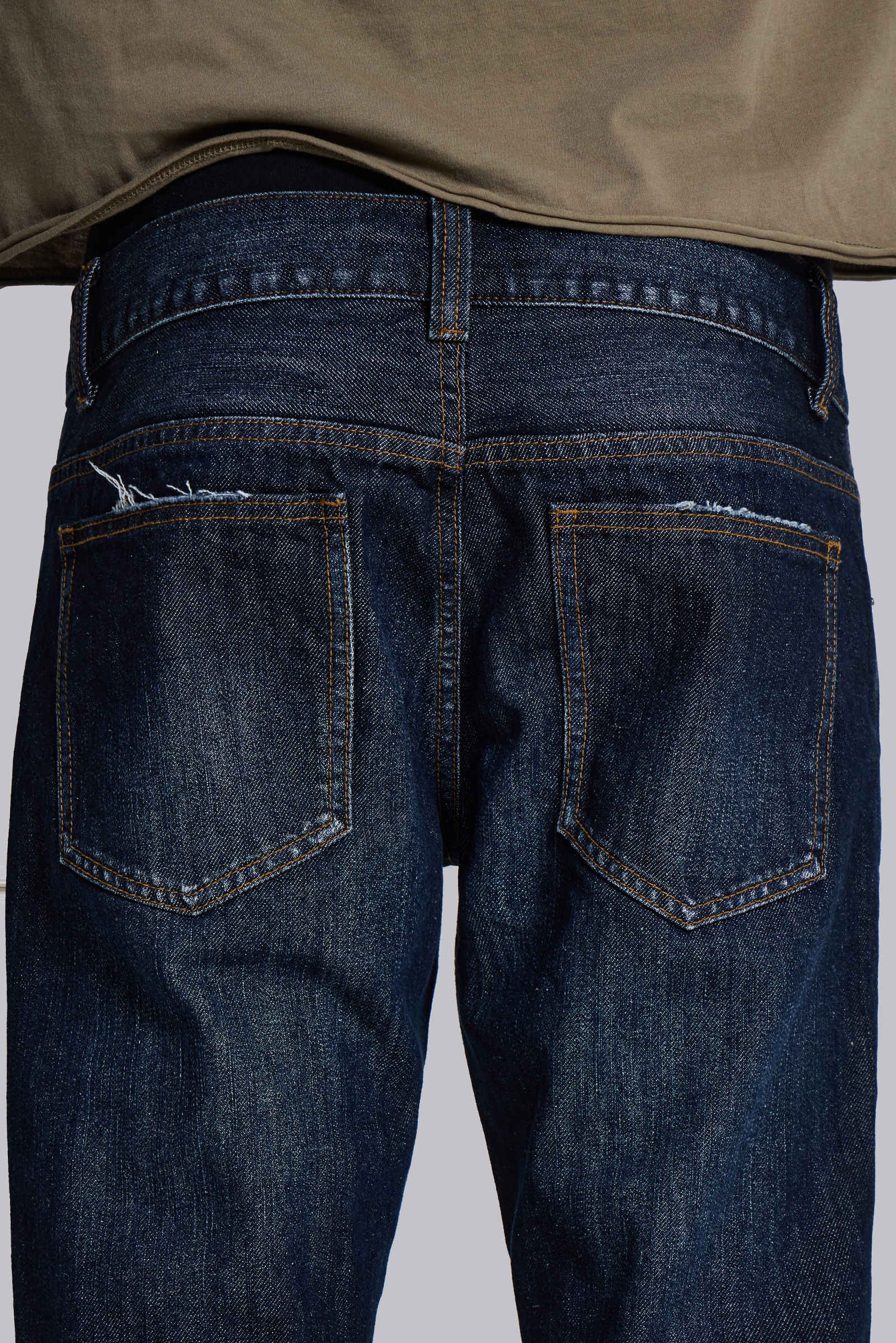 Blue Coated Drift Jeans