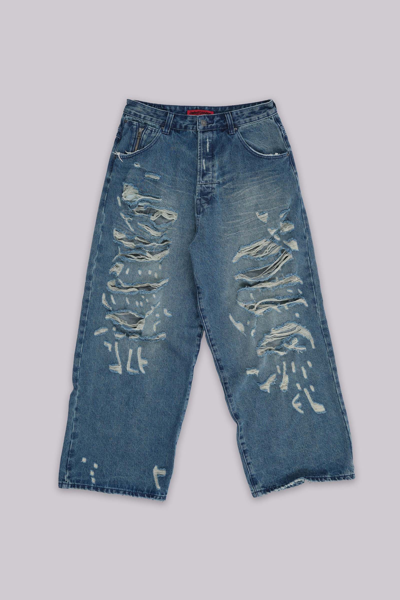★JADED LONDON UK★ Coated XL Colossus Jeans Shop Black White Wash XL Colossus Jeans | Jaded London