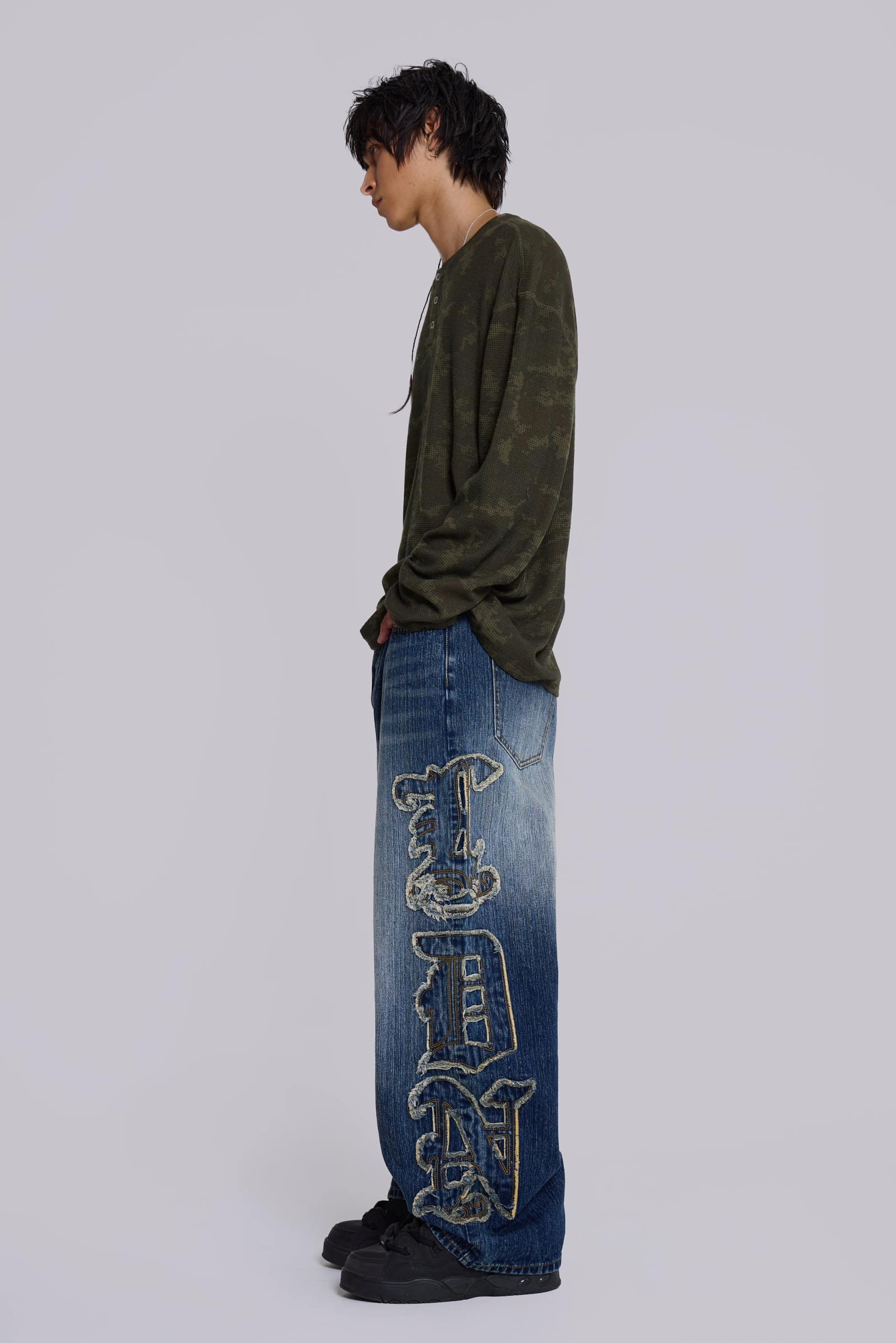 ⚽️ jaded london Colossus Jeans ldn LDN Applique XL Colossus Jeans | Jaded London | Clothing