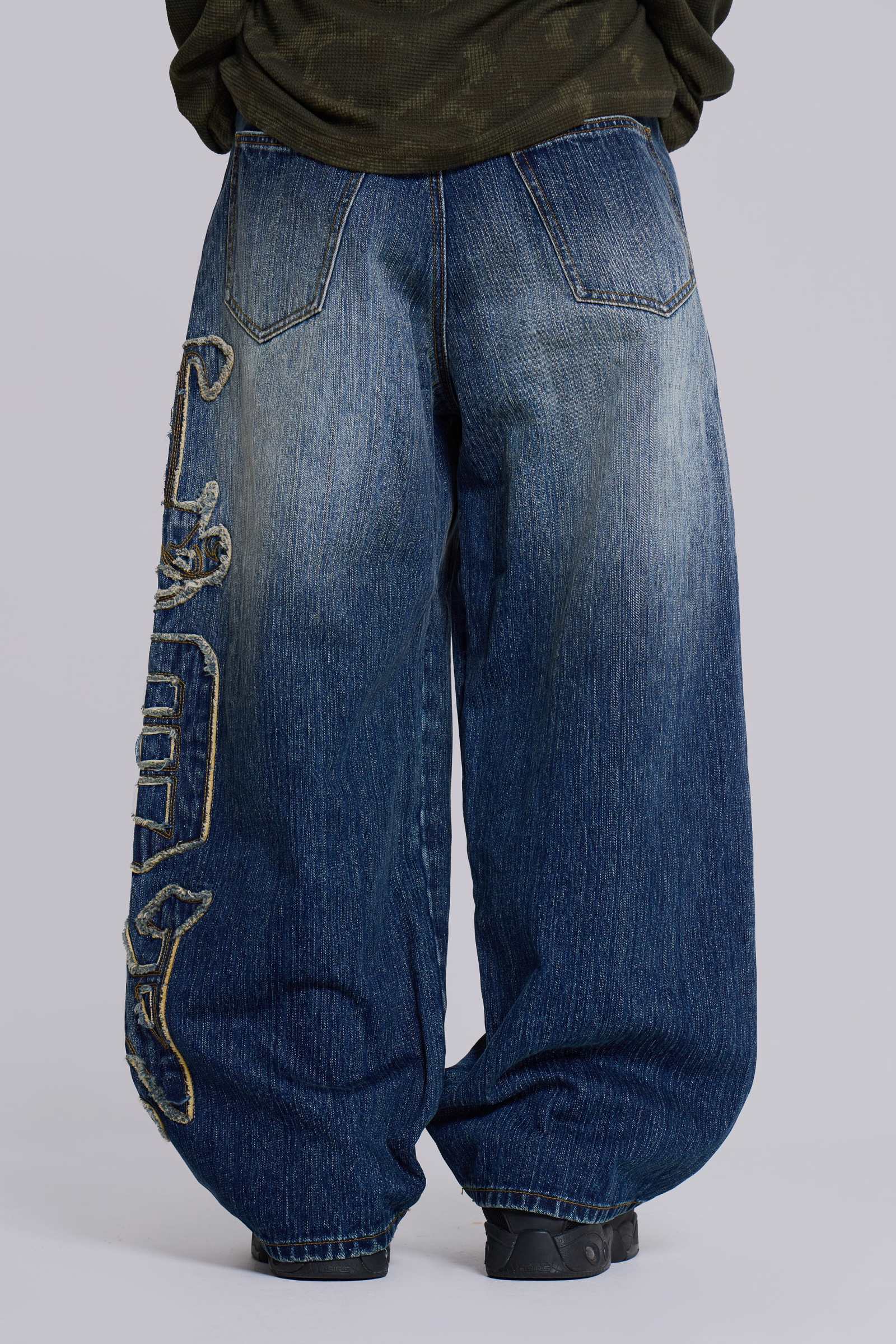 LDN Applique XL Colossus Jeans | Jaded London | Clothing