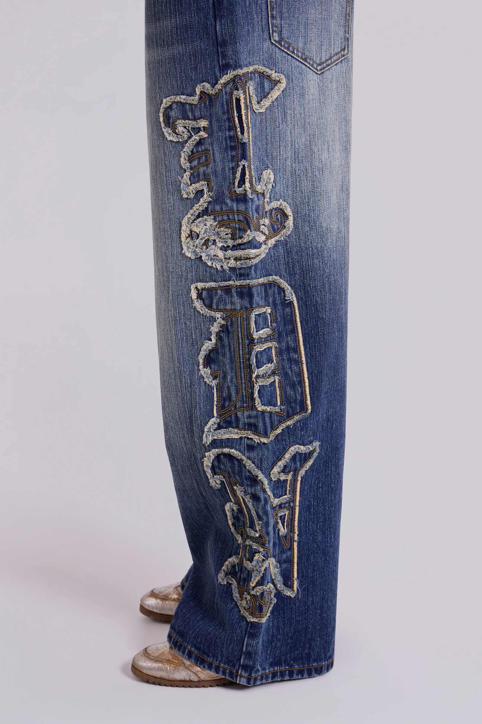 LDN Applique XL Colossus Jeans | Jaded London | Clothing