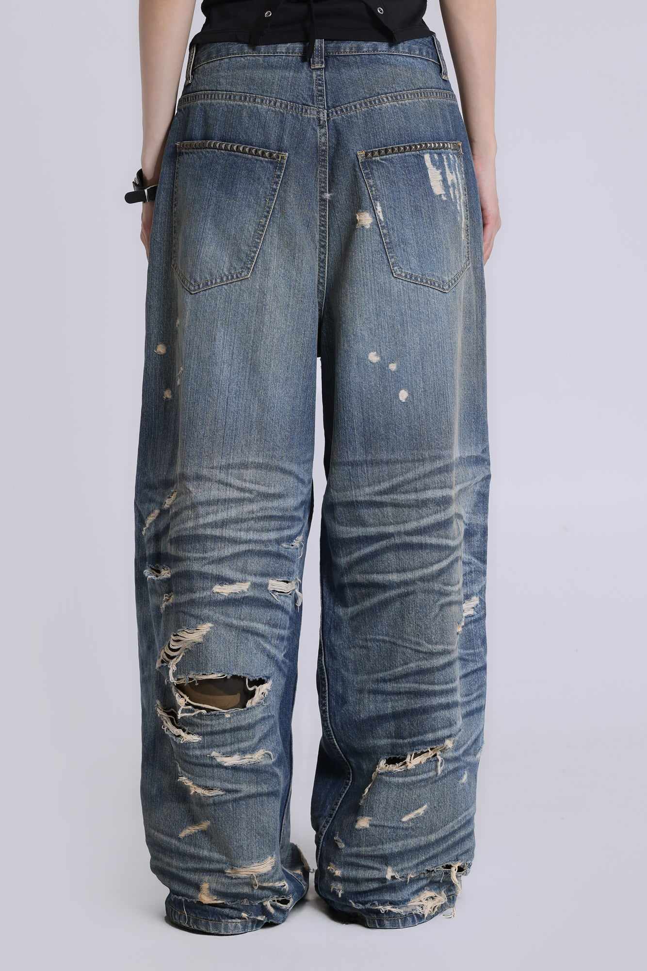 Hidden Camo Ripped XL Colossus Jeans