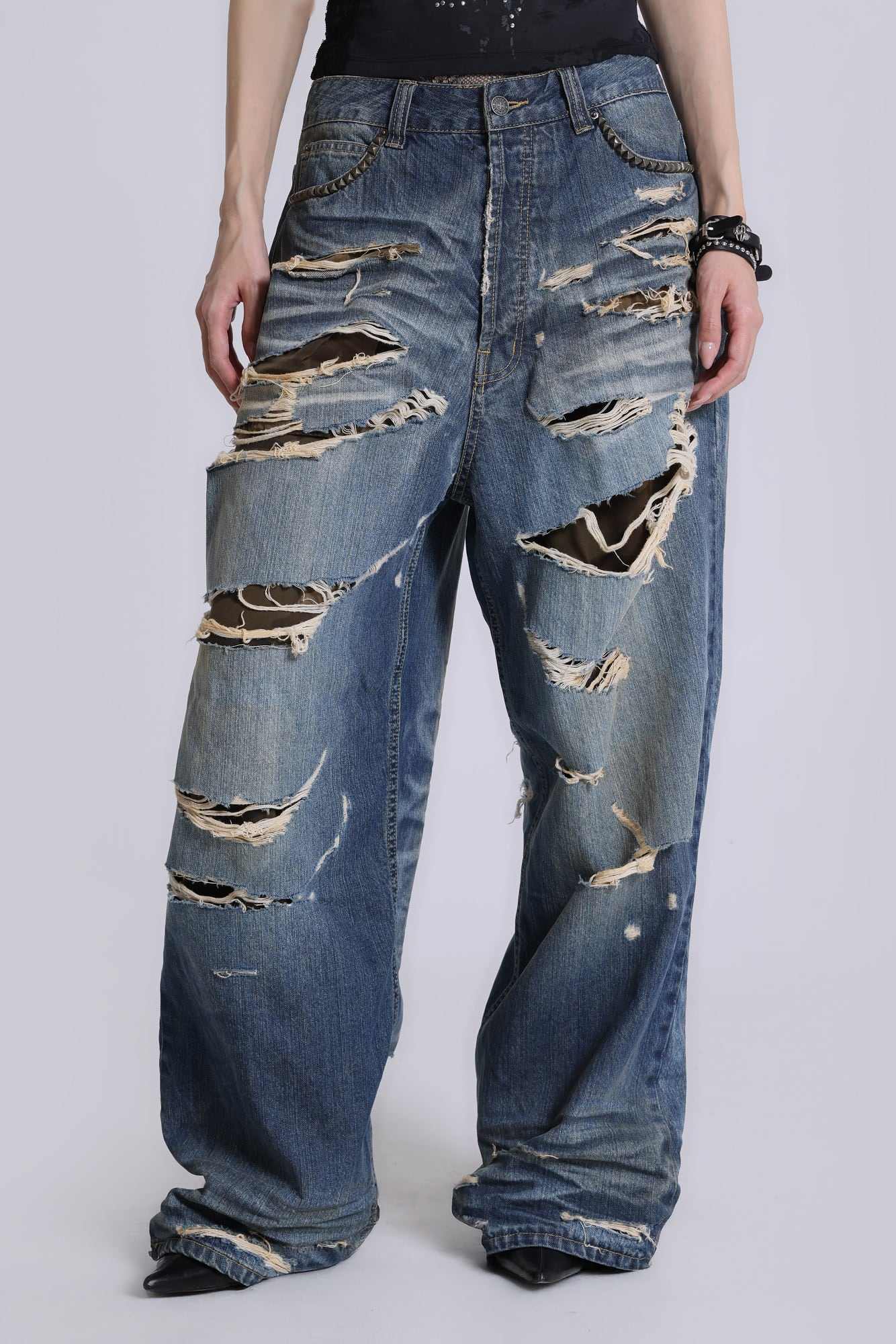 Hidden Camo Ripped XL Colossus Jeans