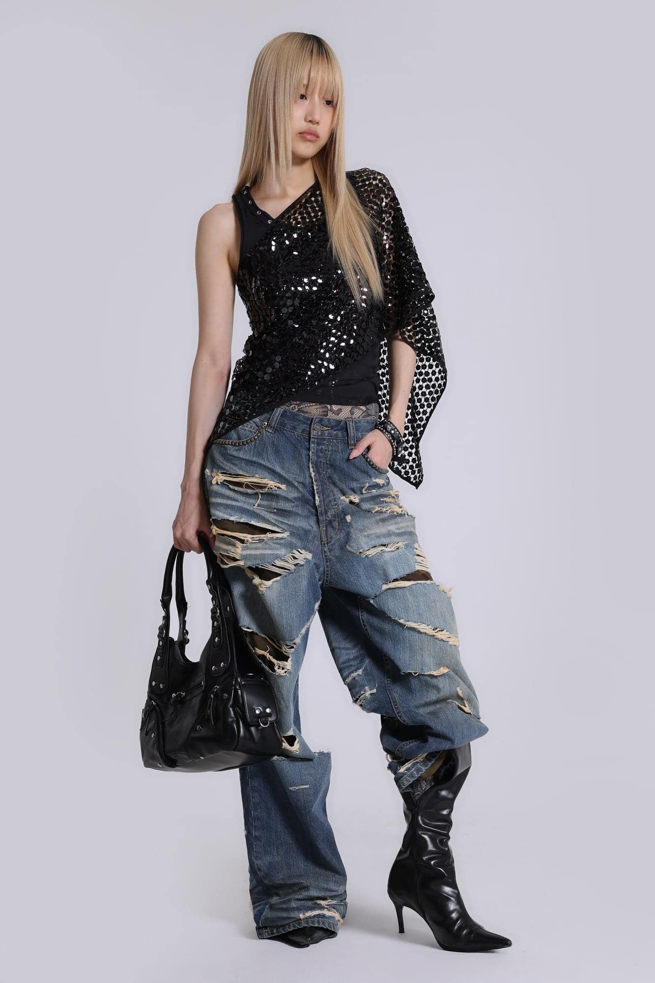 Hidden Camo Ripped XL Colossus Jeans