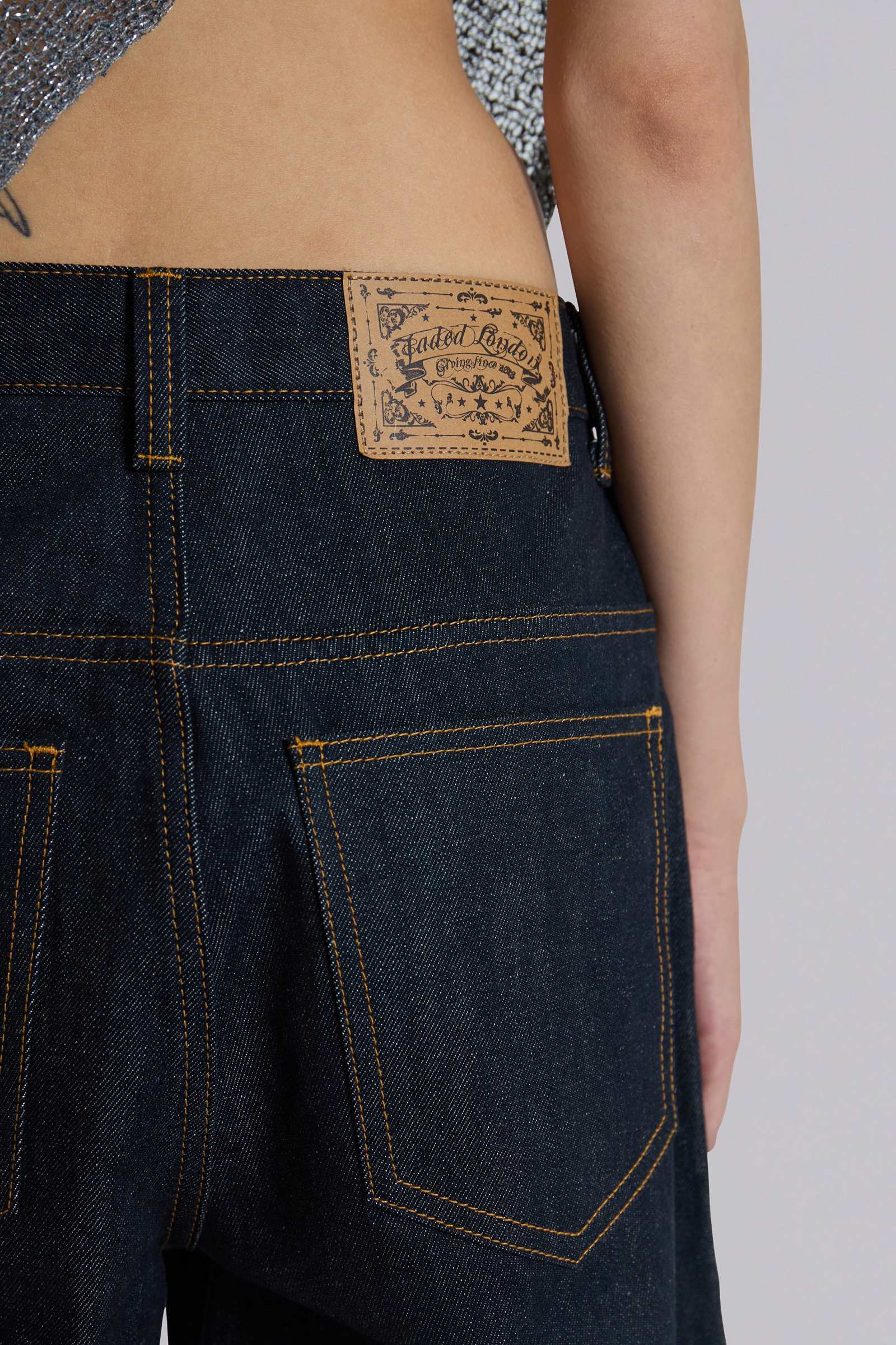 [新品未使用]Jaded London Indigo Axis JeansW26 Shop Indigo Low Rise Colossus Baggy Jeans | Jaded London